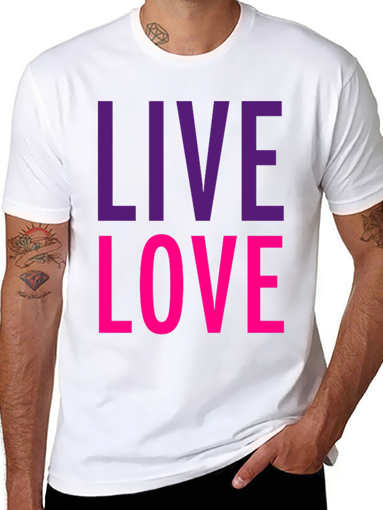 Live Love Graphic Tee - Black T-Shirt