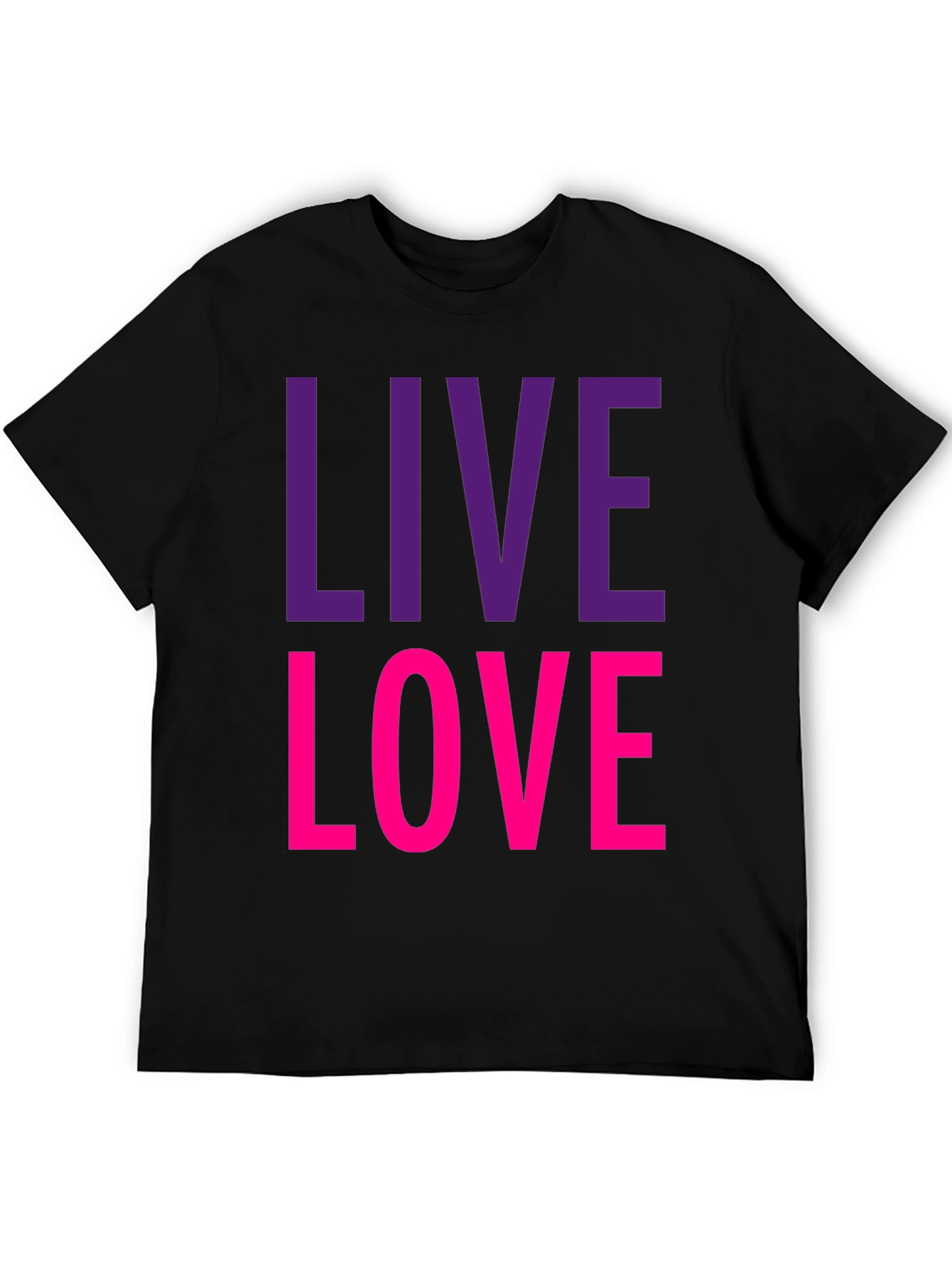 Live Love Graphic Tee - Black T-Shirt