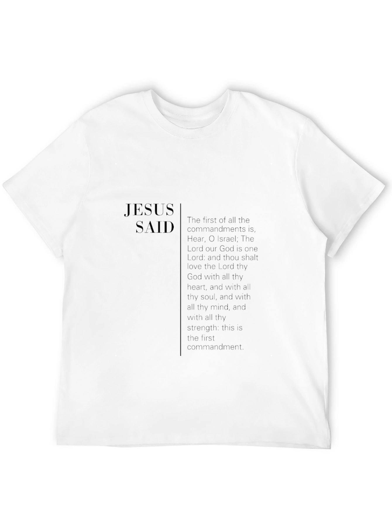 Jesus Said T-Shirt Christian Apparel