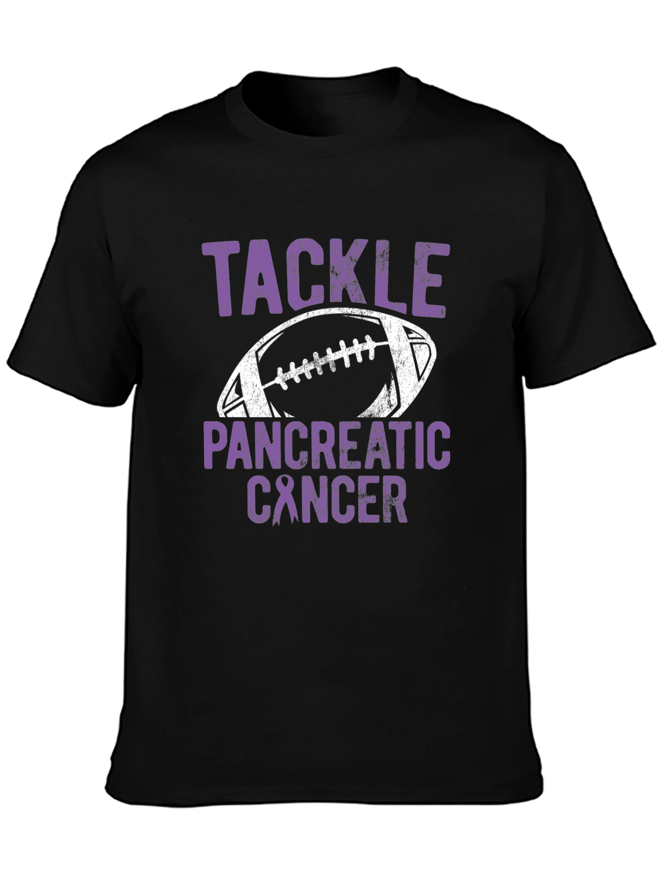 Tackle Pancreatic Cancer Football T-Shirt