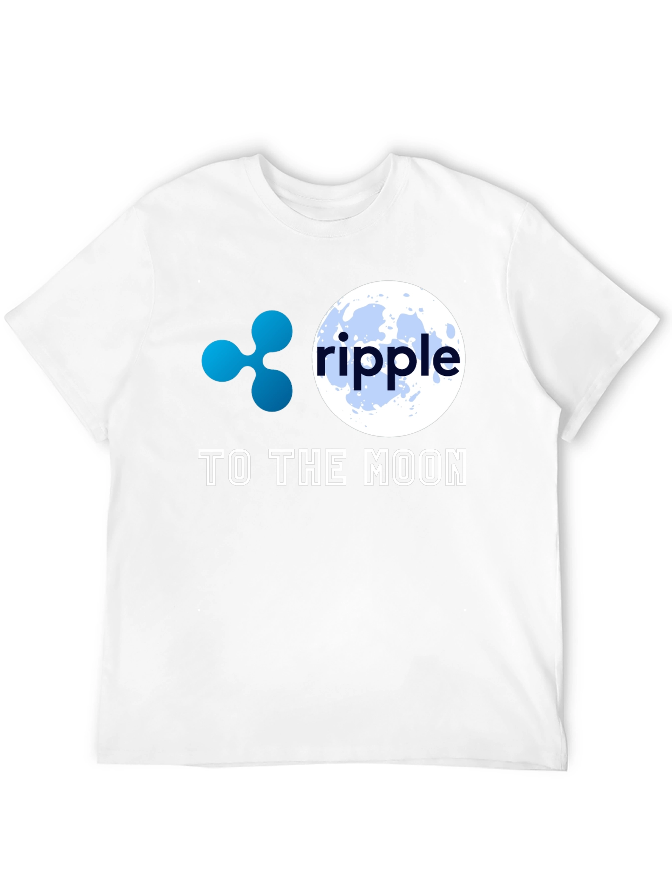 Ripple to the Moon Black T-Shirt