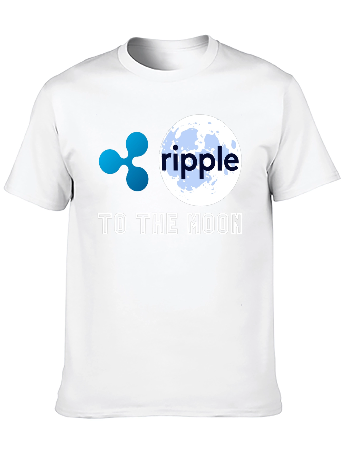 Ripple to the Moon Black T-Shirt