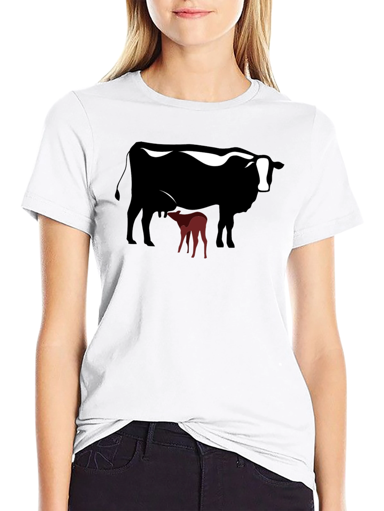 Cow and Calf Graphic T-Shirt