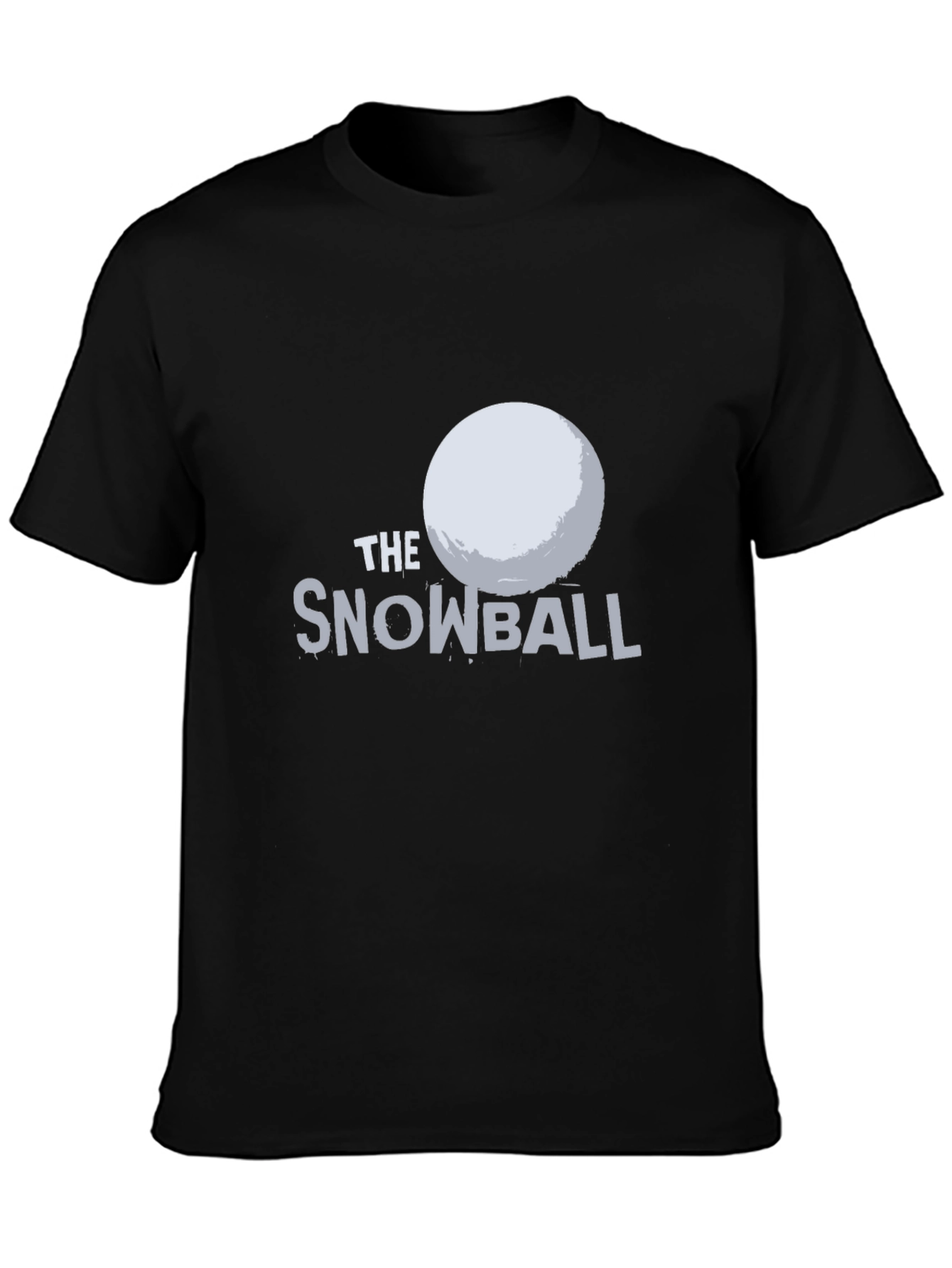 The Snowball Graphic Tee - Black Cotton T-Shirt
