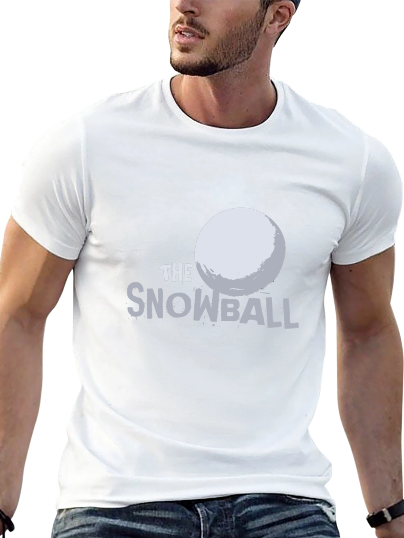 The Snowball Graphic Tee - Black Cotton T-Shirt
