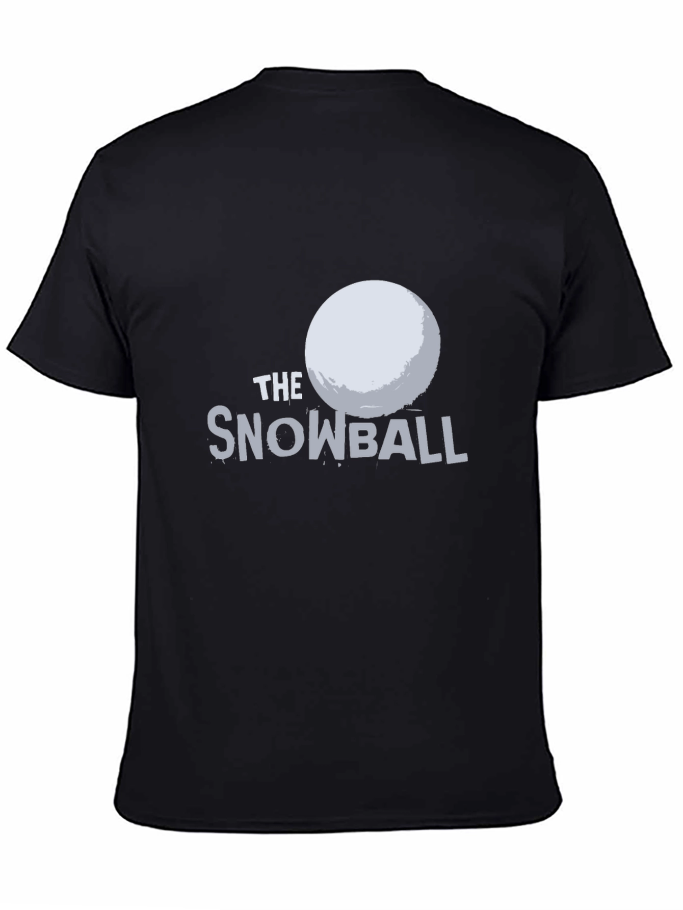 The Snowball Graphic Tee - Black Cotton T-Shirt