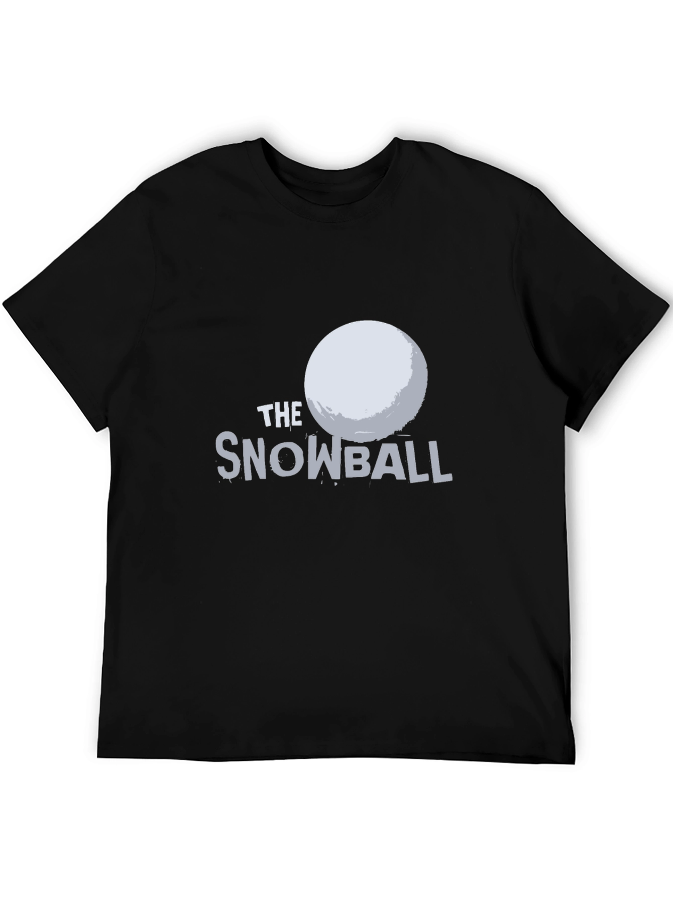 The Snowball Graphic Tee - Black Cotton T-Shirt