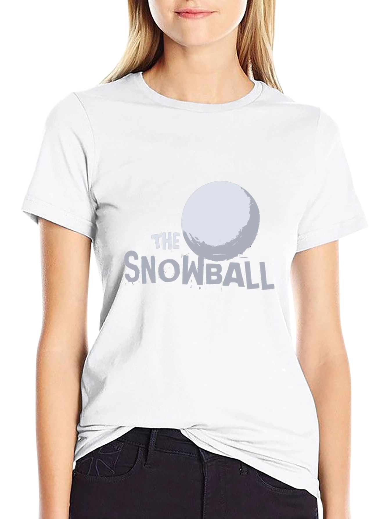 The Snowball Graphic Tee - Black Cotton T-Shirt