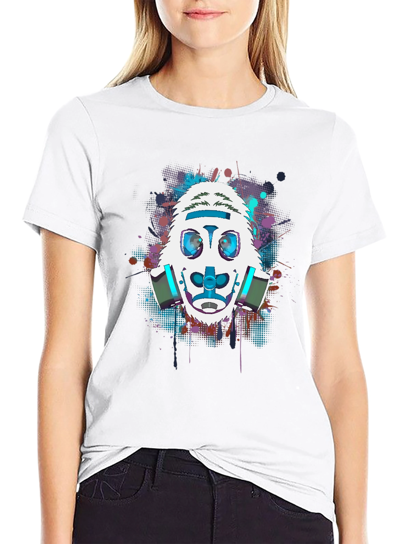 Gas Mask Yeti Graphic Tee - Cool Streetwear Style