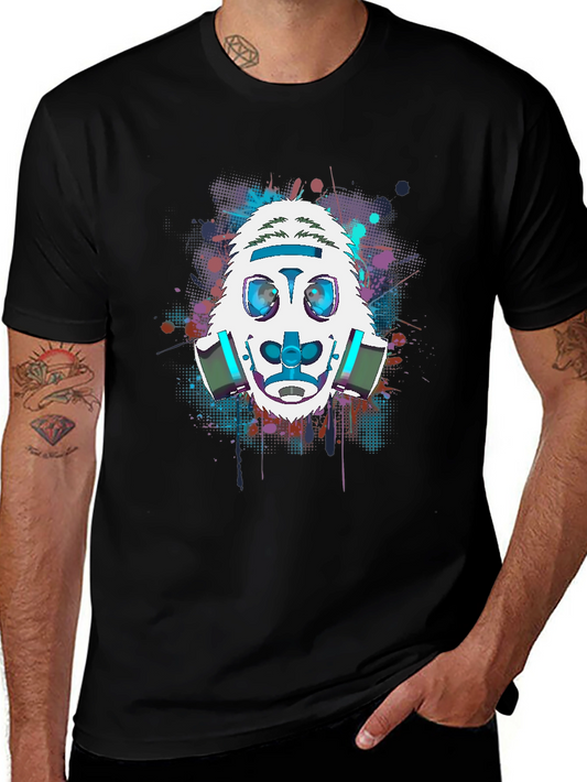 Gas Mask Yeti Graphic Tee - Cool Streetwear Style