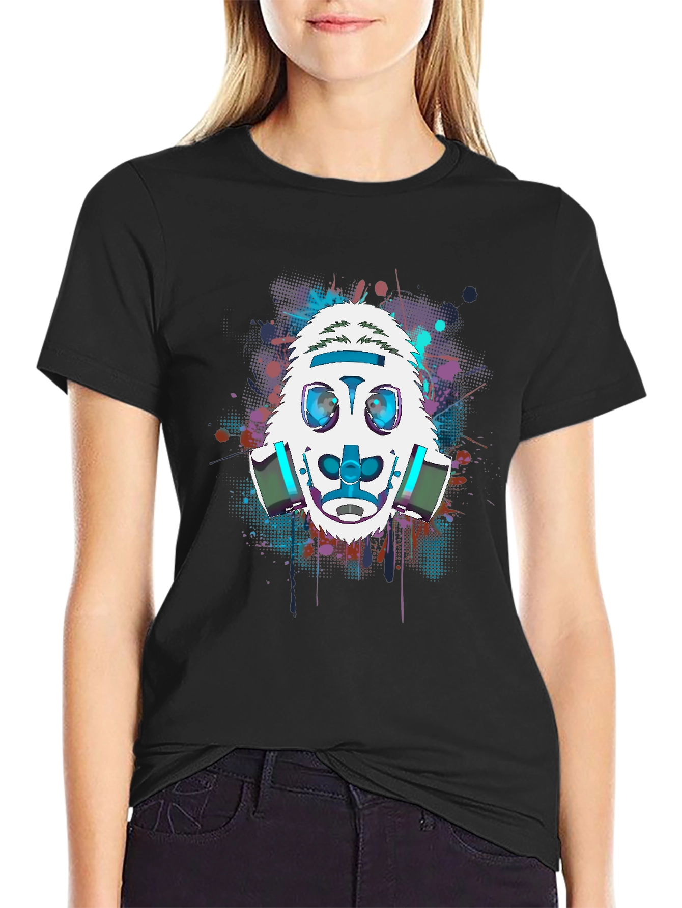 Gas Mask Yeti Graphic Tee - Cool Streetwear Style