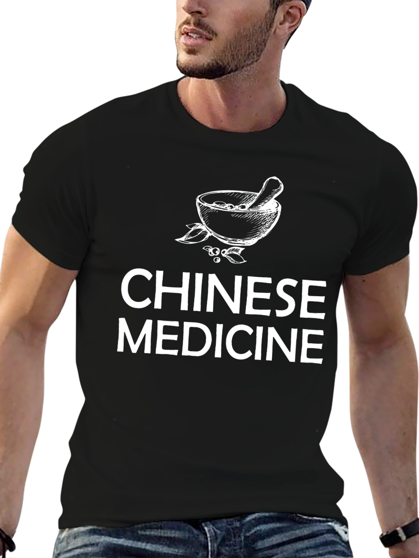 Chinese Medicine Graphic T-Shirt - Unisex Cotton Tee