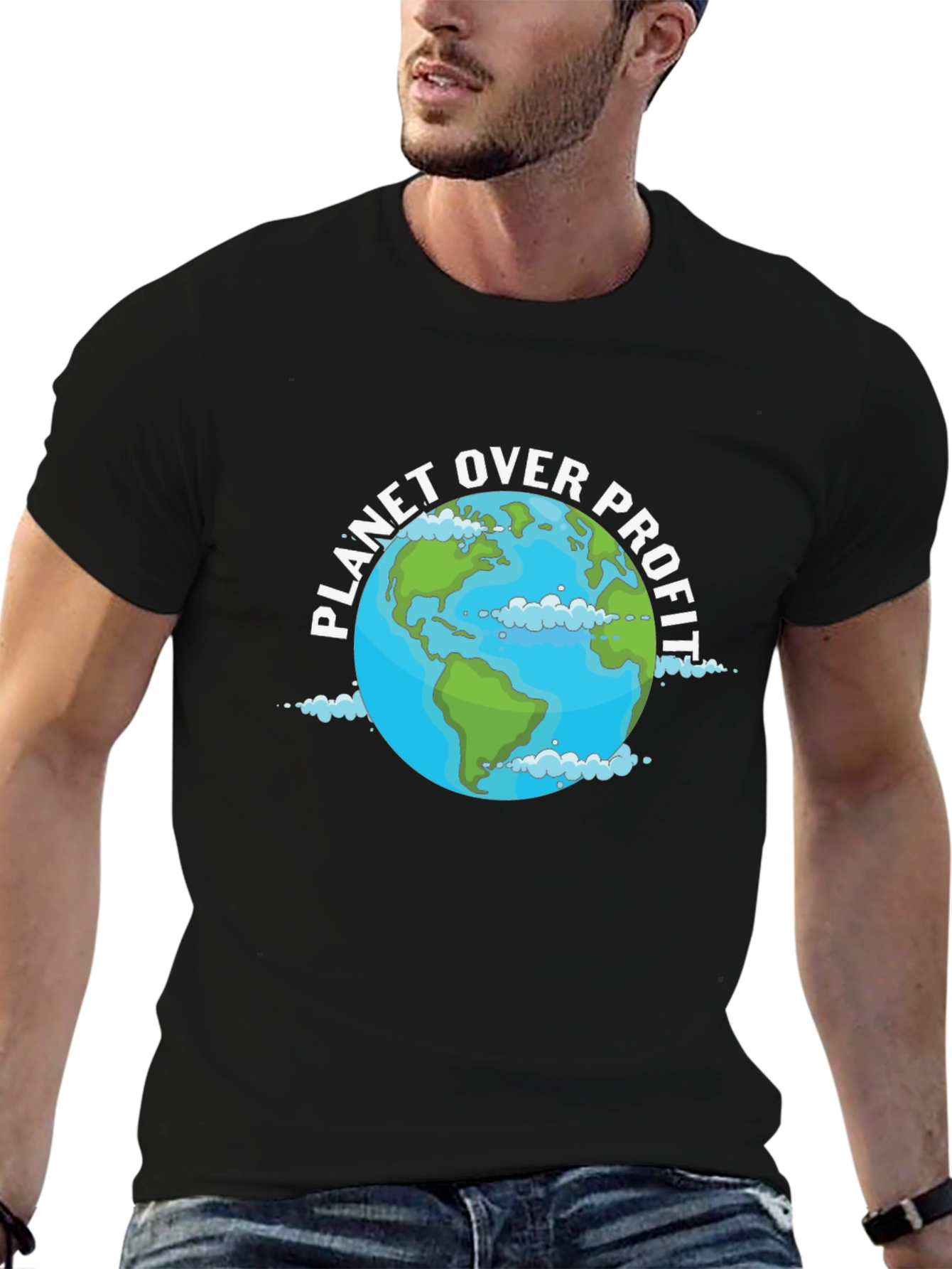 Planet Over Profit Graphic Tee - Eco-Friendly Fashion