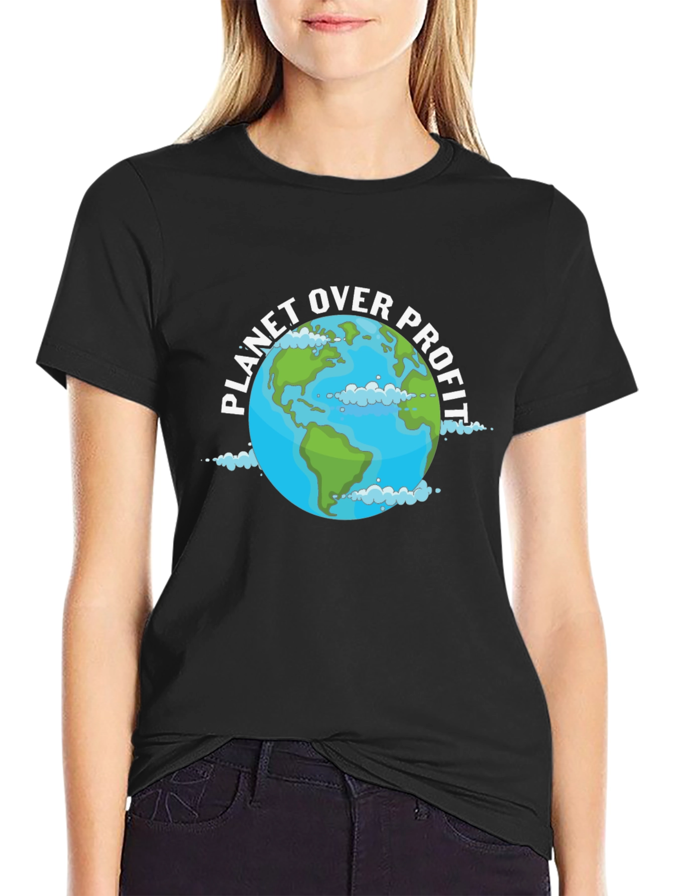 Planet Over Profit Graphic Tee - Eco-Friendly Fashion