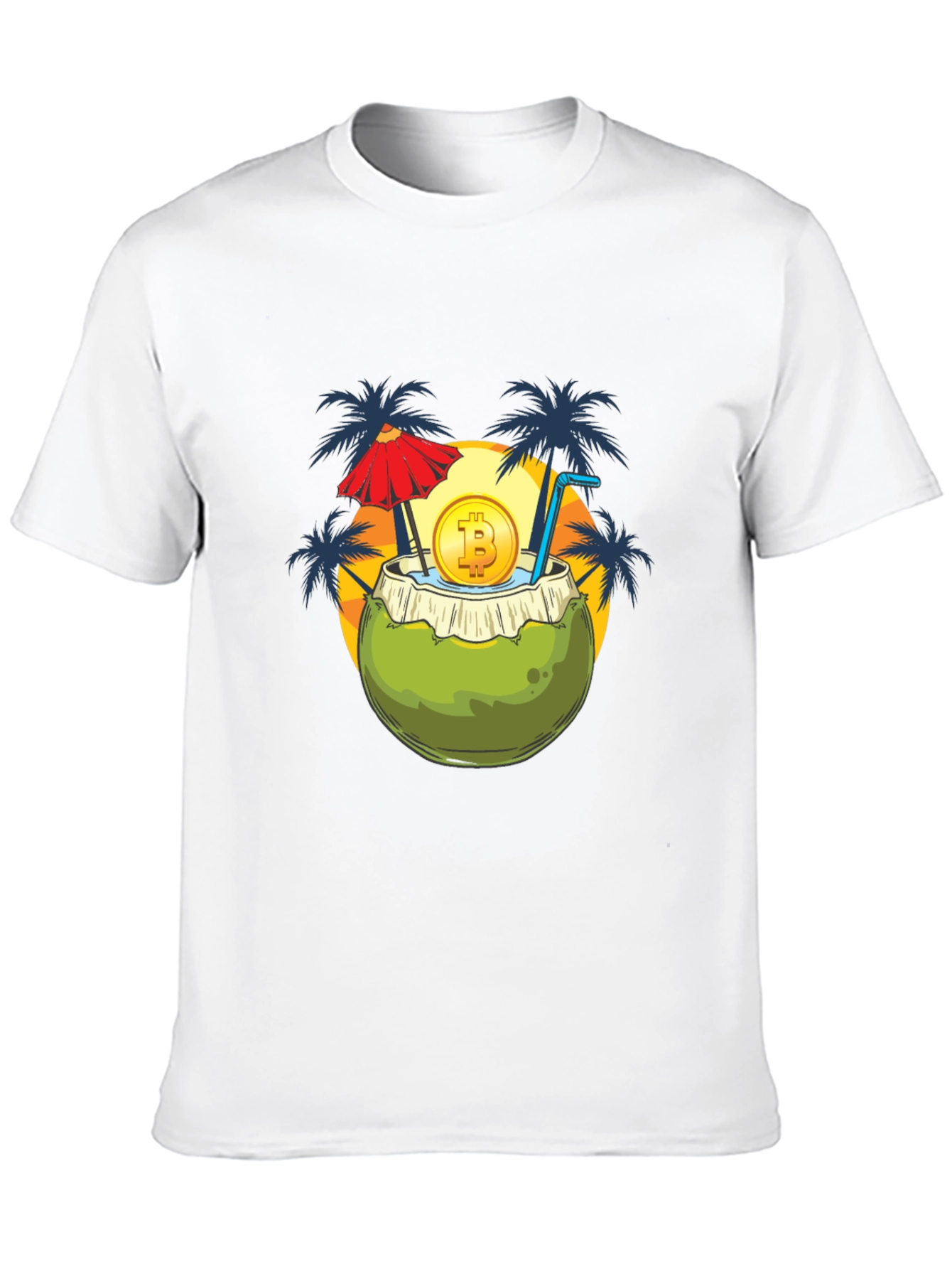 Bitcoin Beach Coconut T-Shirt