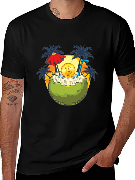 Bitcoin Beach Coconut T-Shirt