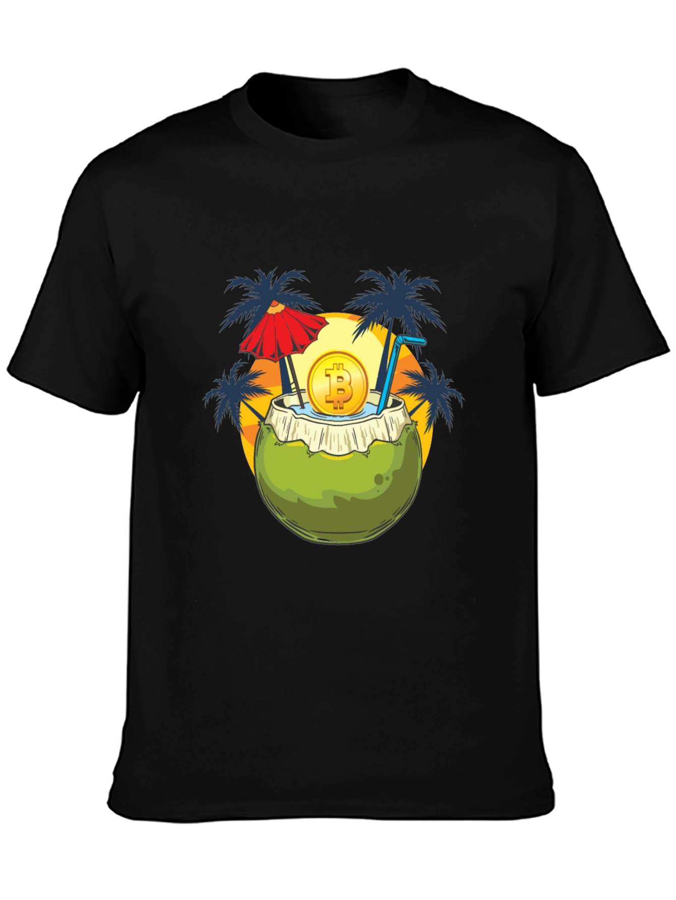 Bitcoin Beach Coconut T-Shirt