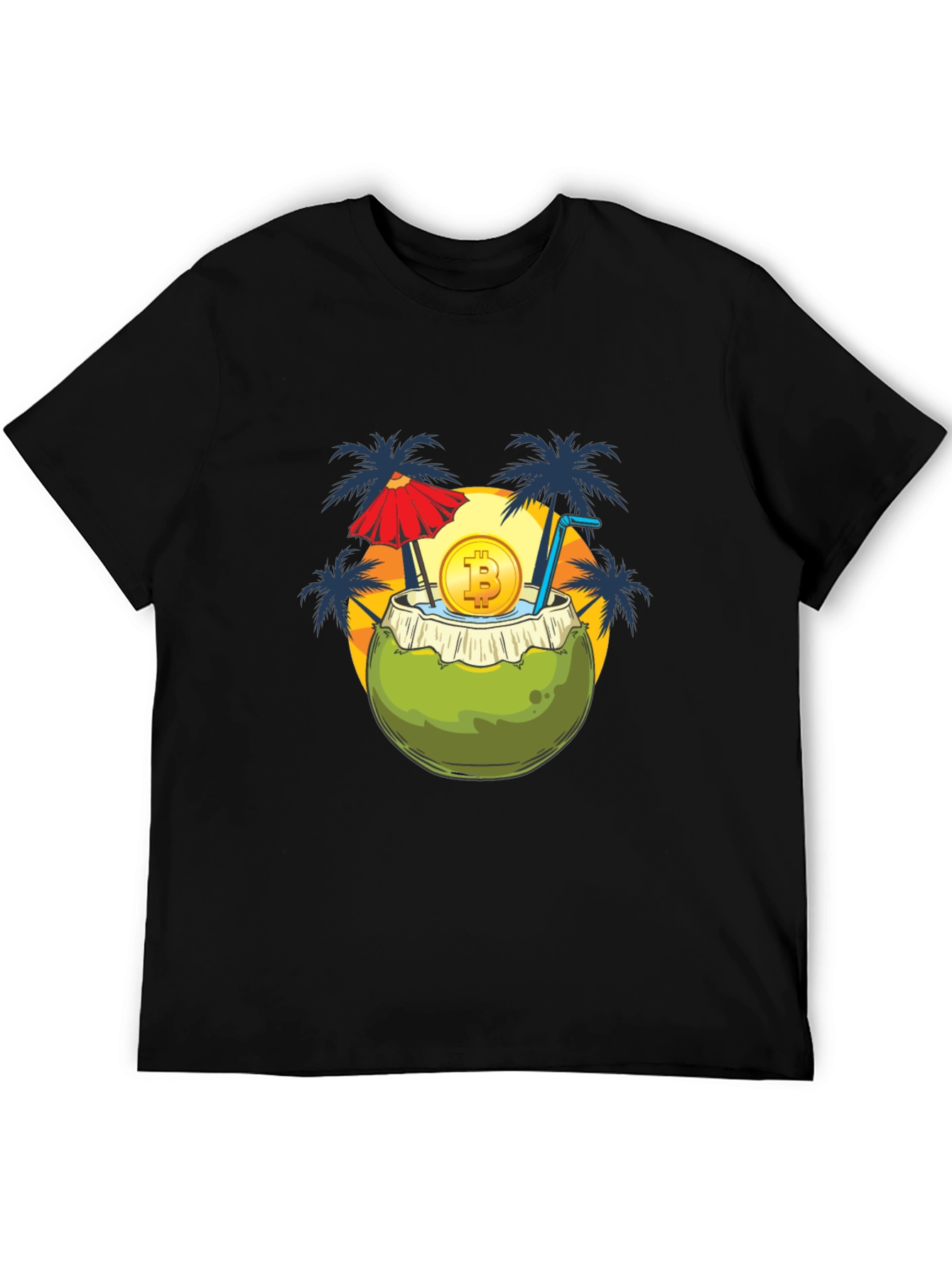 Bitcoin Beach Coconut T-Shirt