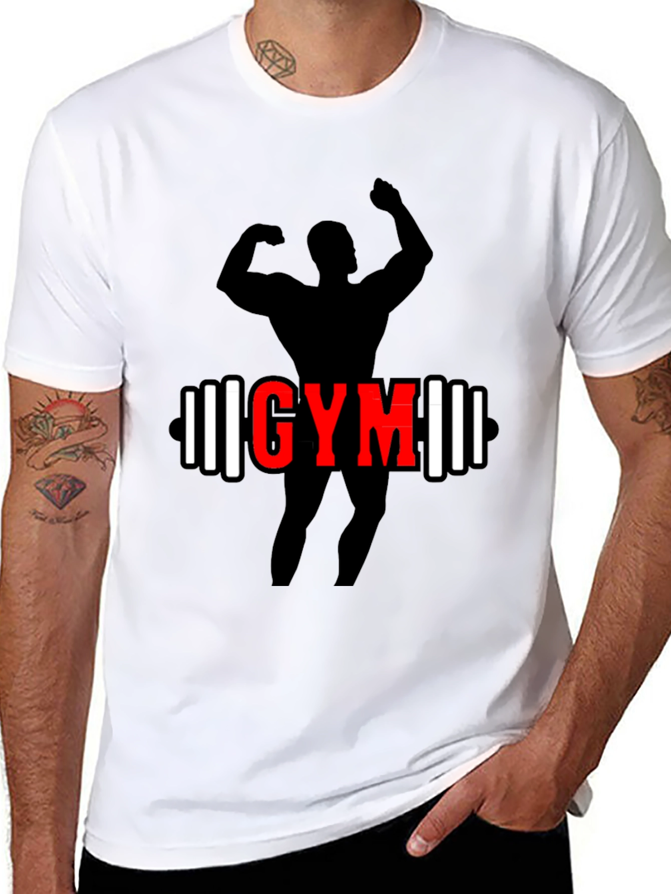 Gym Workout T-Shirt - Black