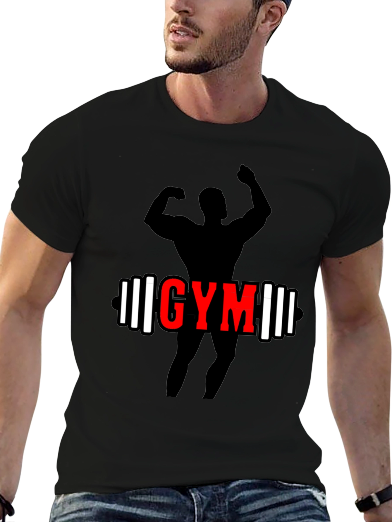 Gym Workout T-Shirt - Black