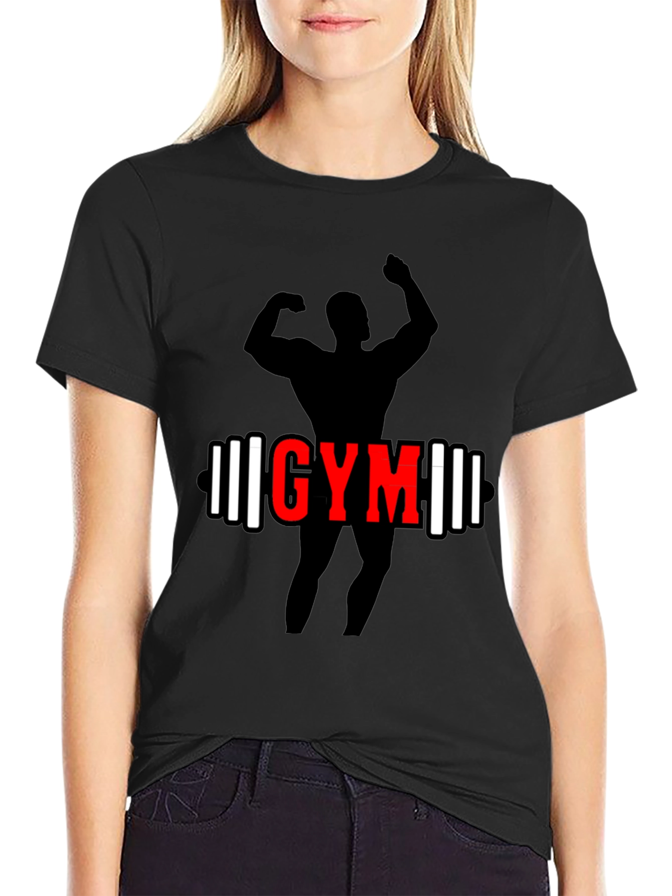 Gym Workout T-Shirt - Black