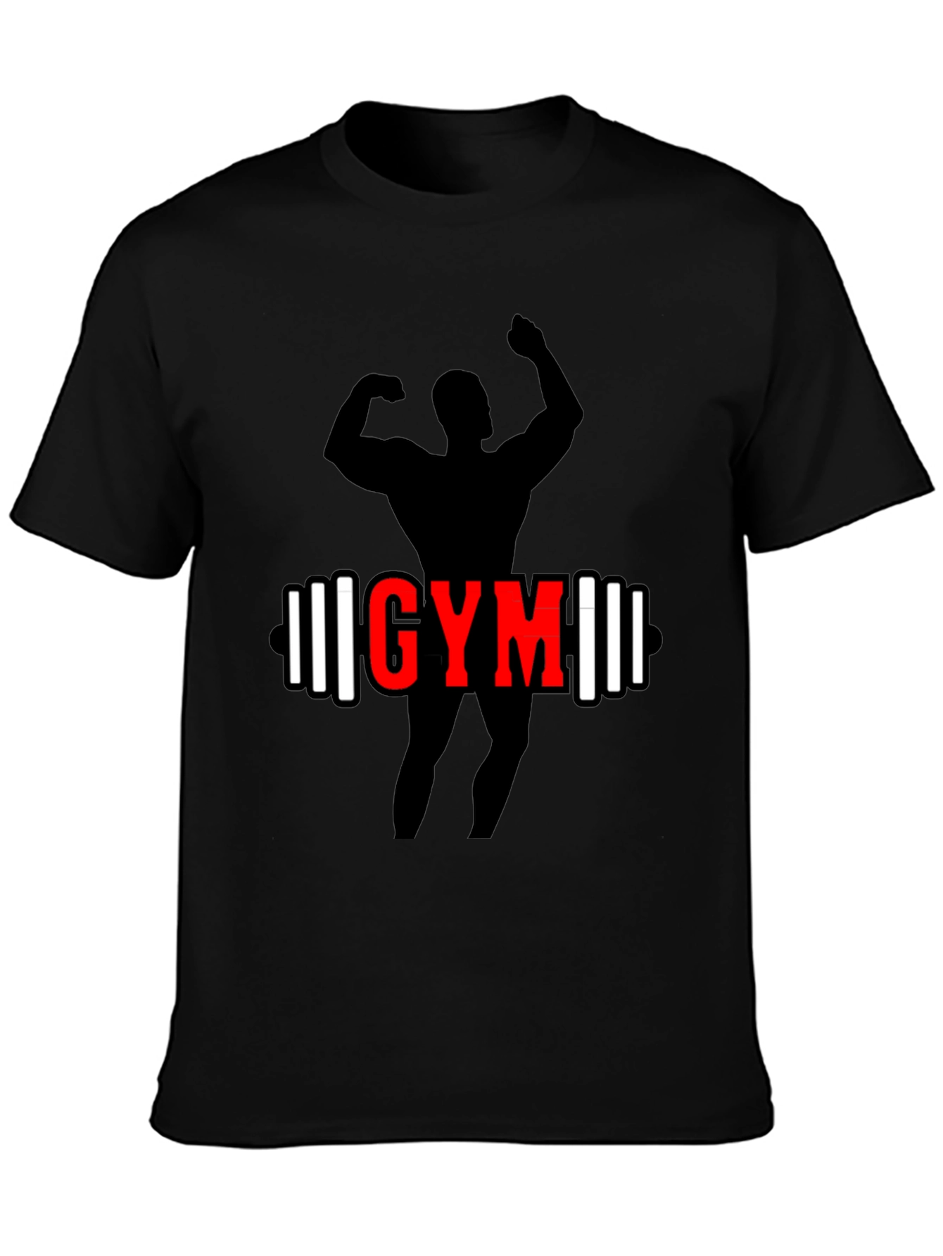 Gym Workout T-Shirt - Black