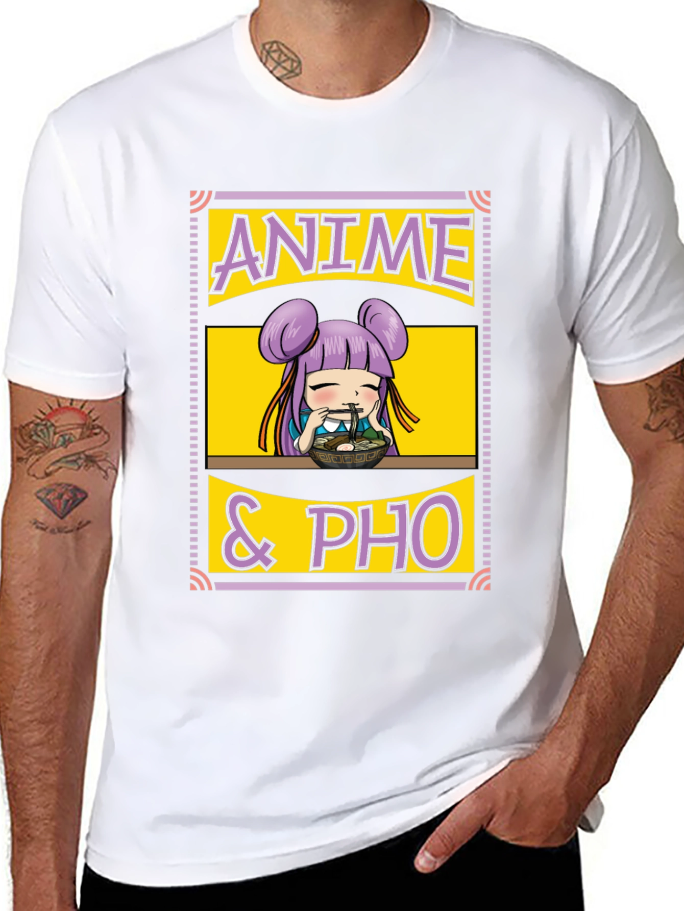 Anime & Pho T-Shirt -  Comfortable Cotton Tee