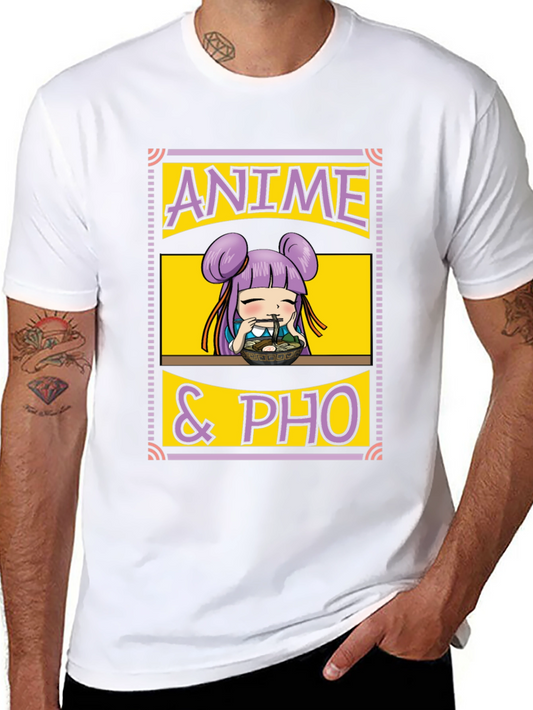 Anime & Pho T-Shirt -  Comfortable Cotton Tee