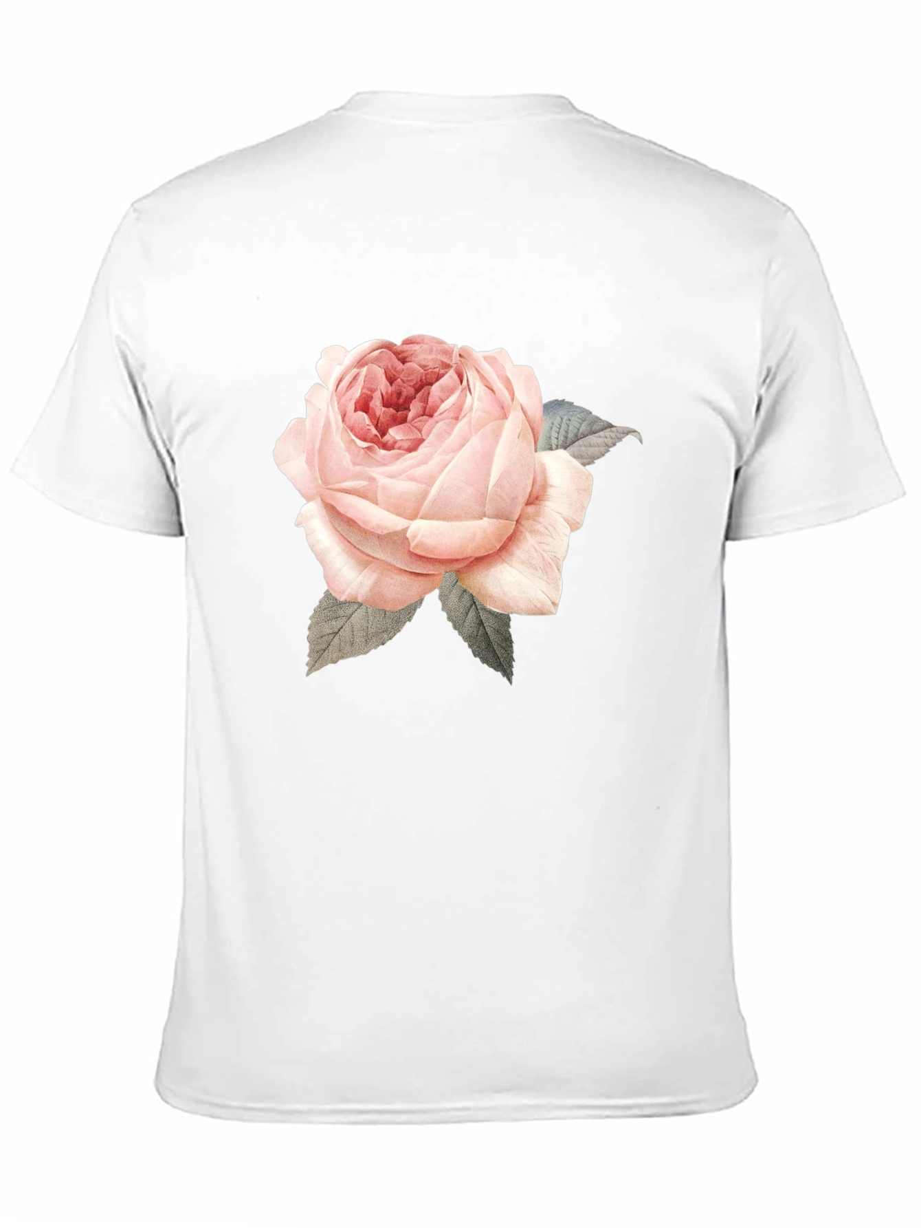 Rose Graphic Print T-Shirt - Black