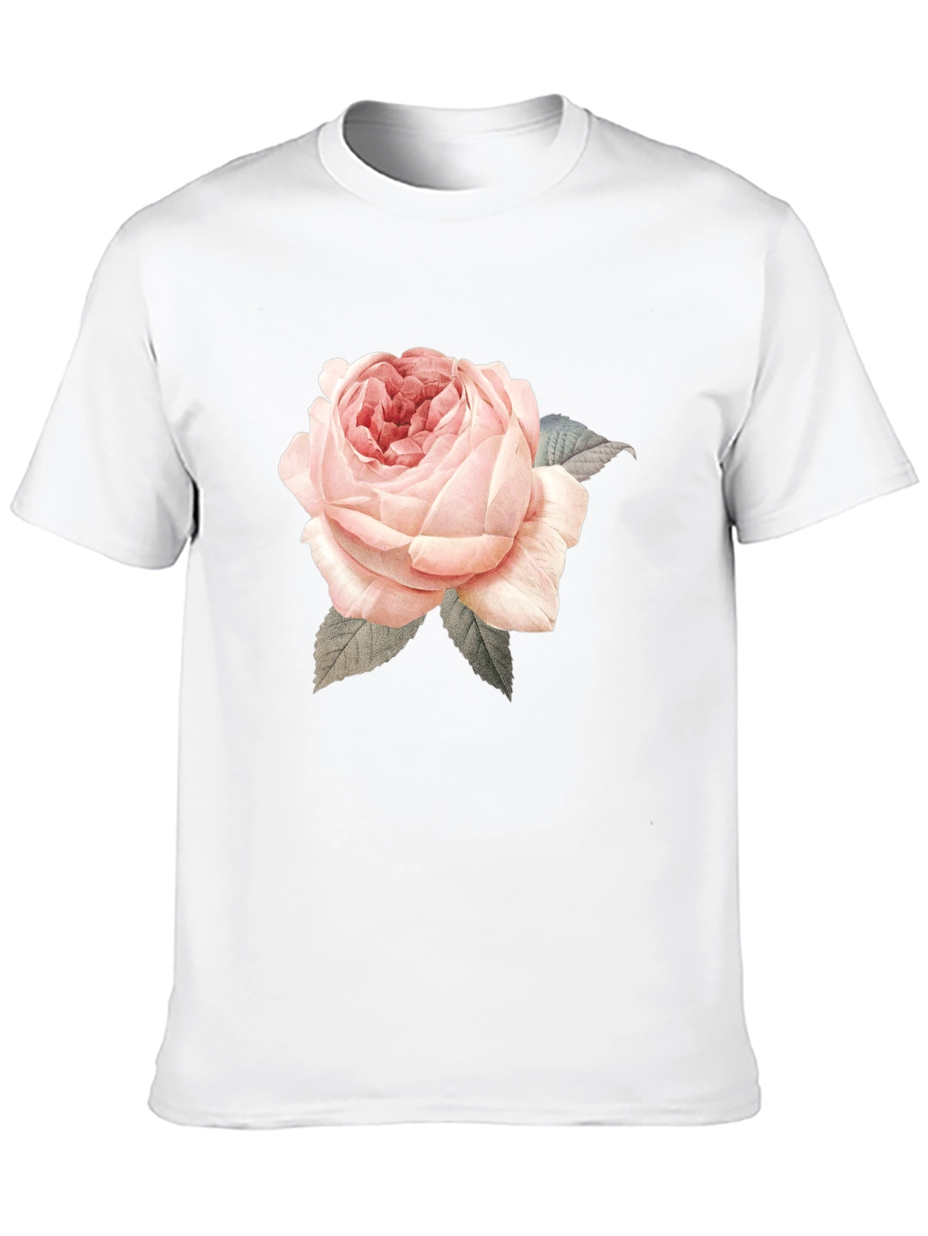 Rose Graphic Print T-Shirt - Black