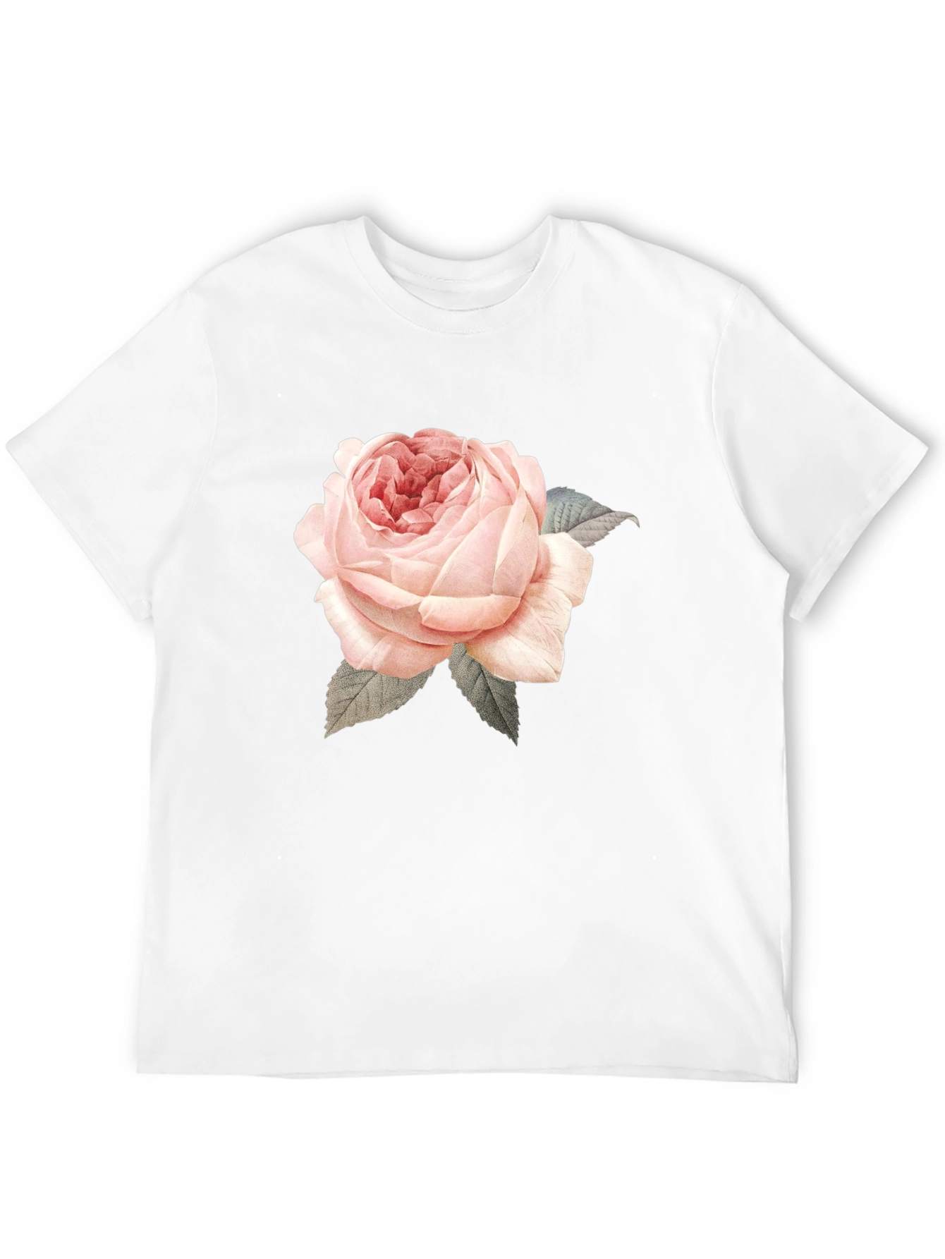Rose Graphic Print T-Shirt - Black