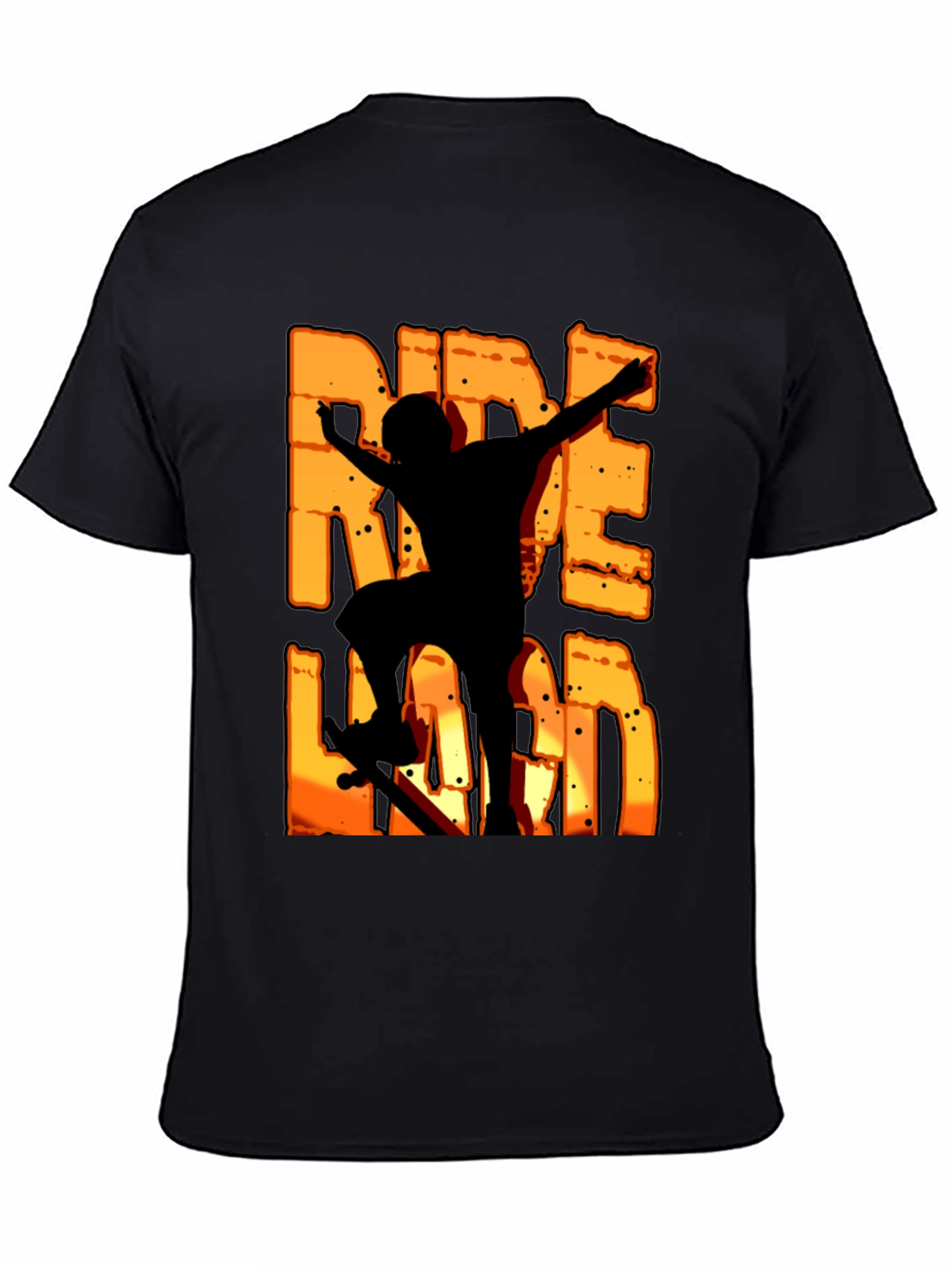 Ride Hard Black Graphic T-Shirt