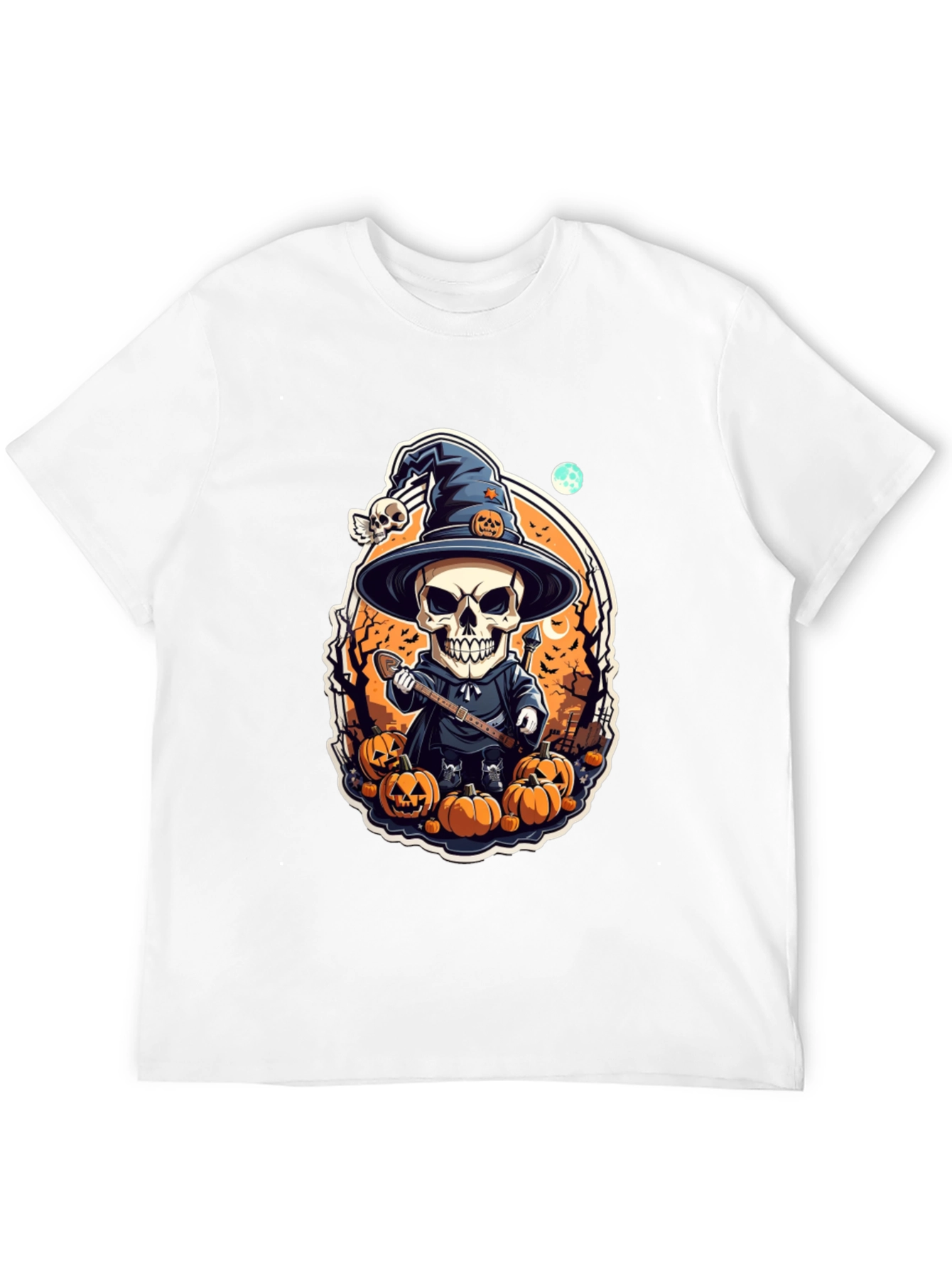 Halloween Skeleton Wizard T-Shirt