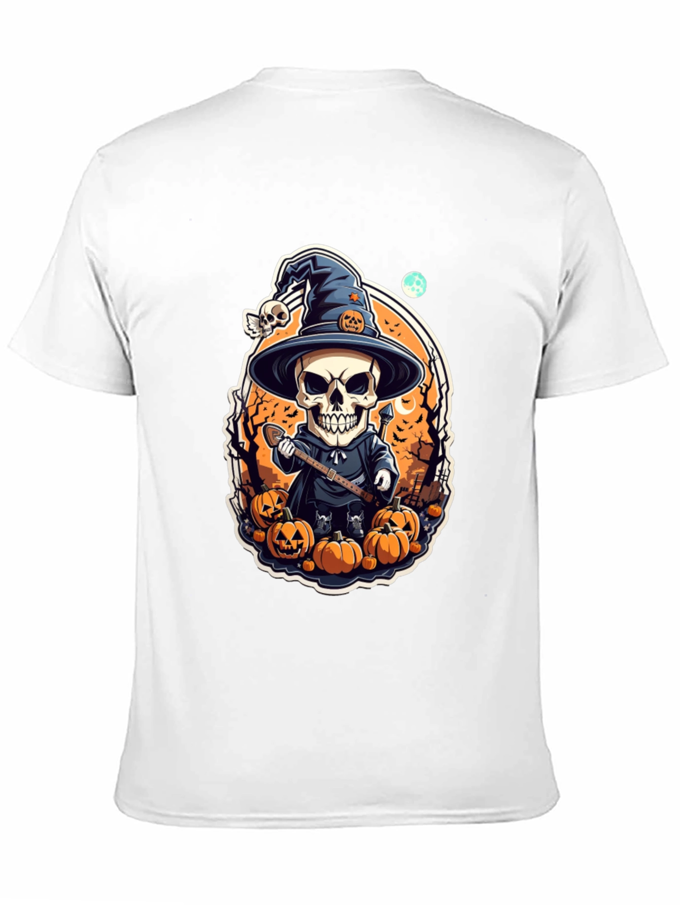 Halloween Skeleton Wizard T-Shirt