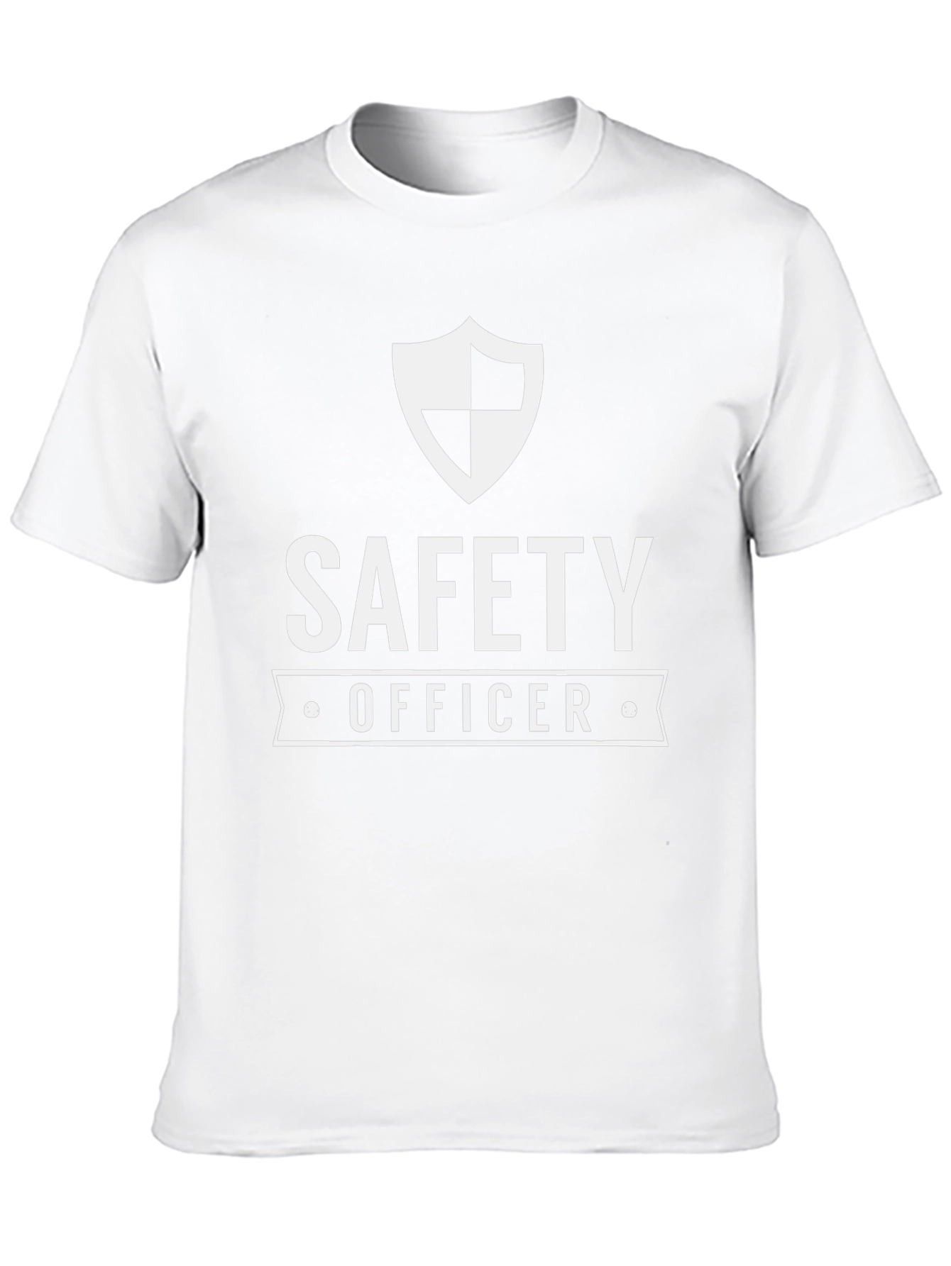 Safety Officer Black T-Shirt with Shield Design