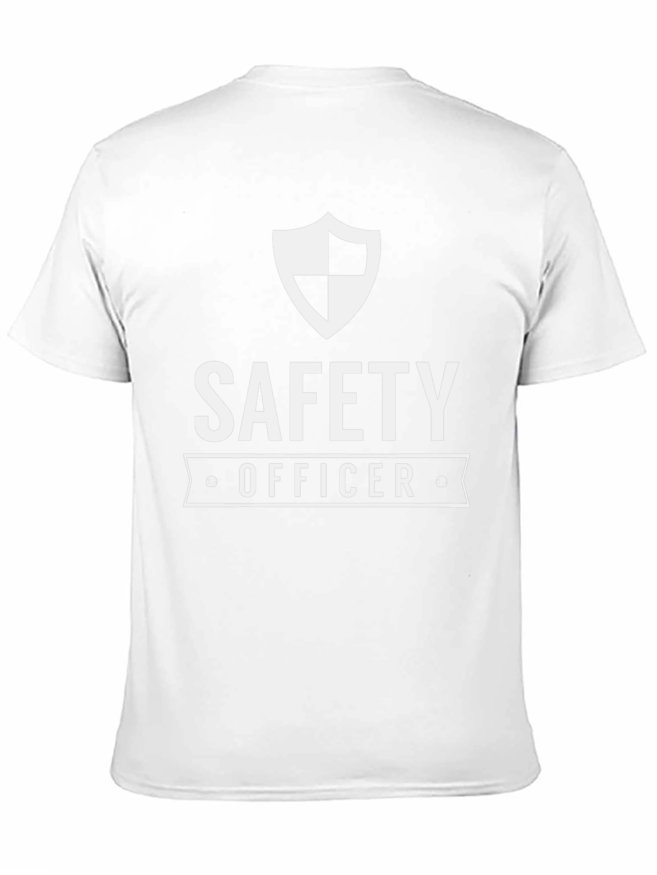 Safety Officer Black T-Shirt with Shield Design