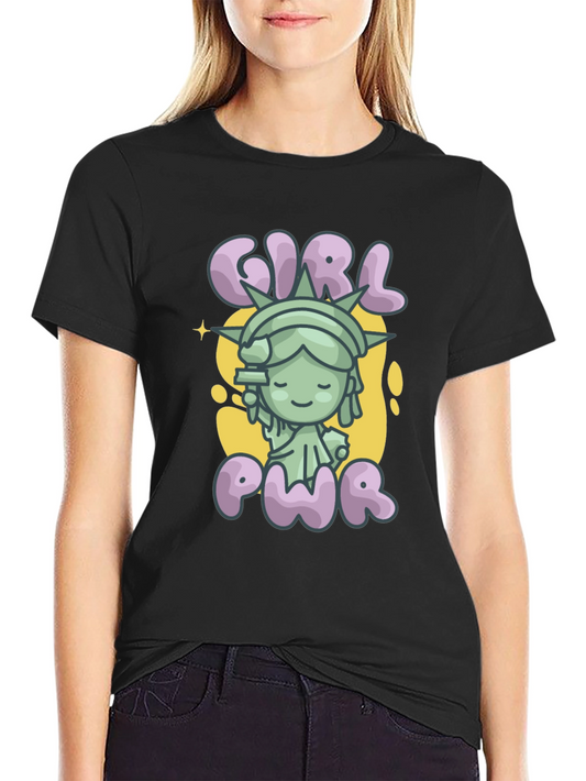 Girl Pwr Graphic Tee - Empowering Womens T-Shirt