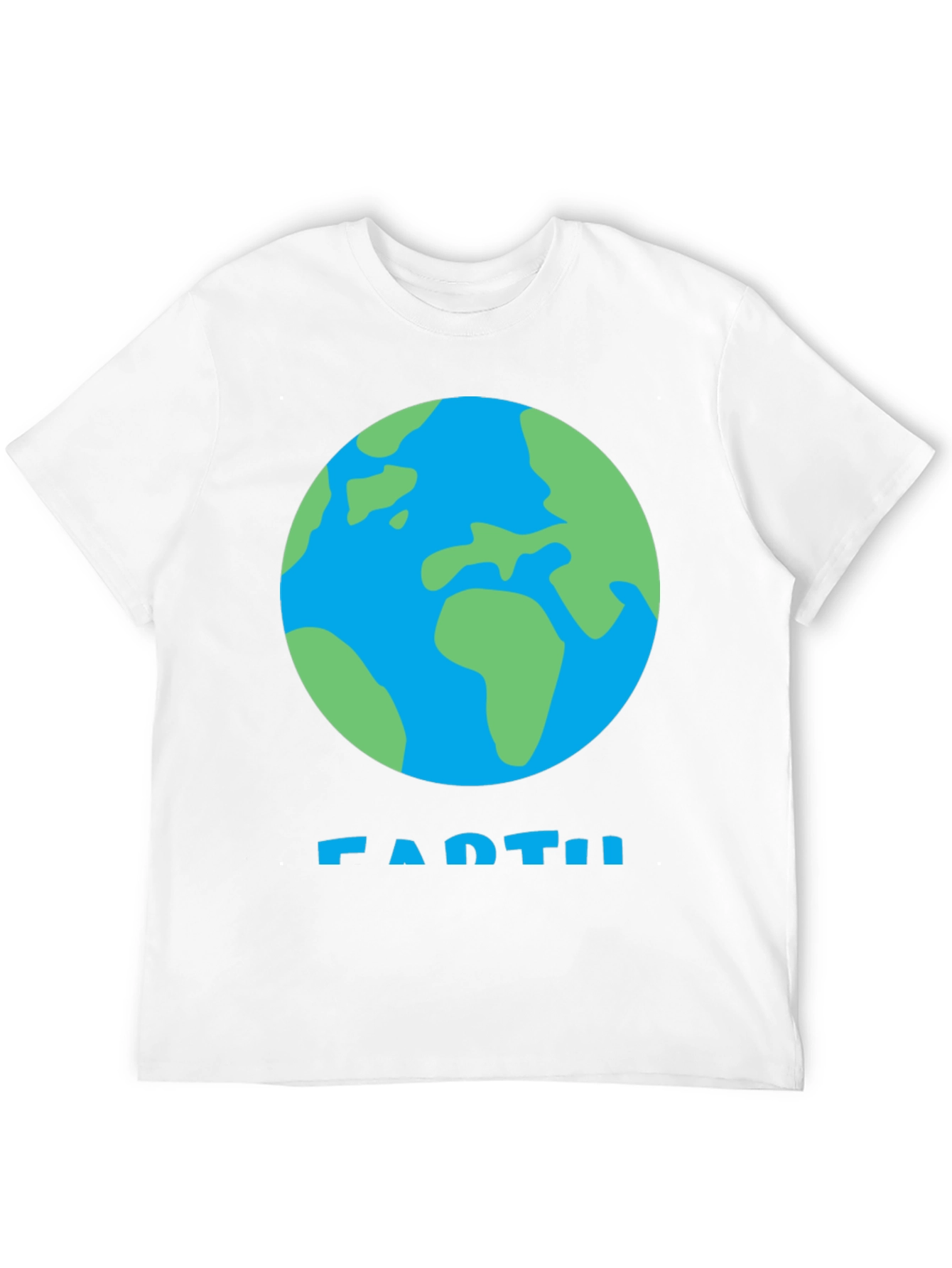 Earth Graphic Tee - Black Cotton T-Shirt