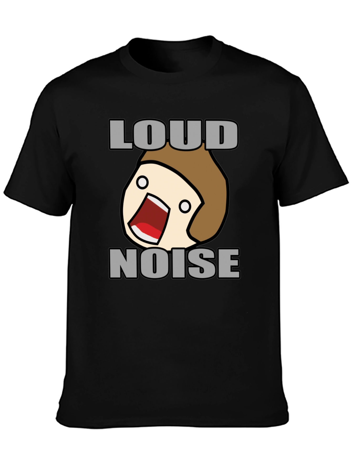 Loud Noise Graphic Tee - Funny Cartoon Shirt