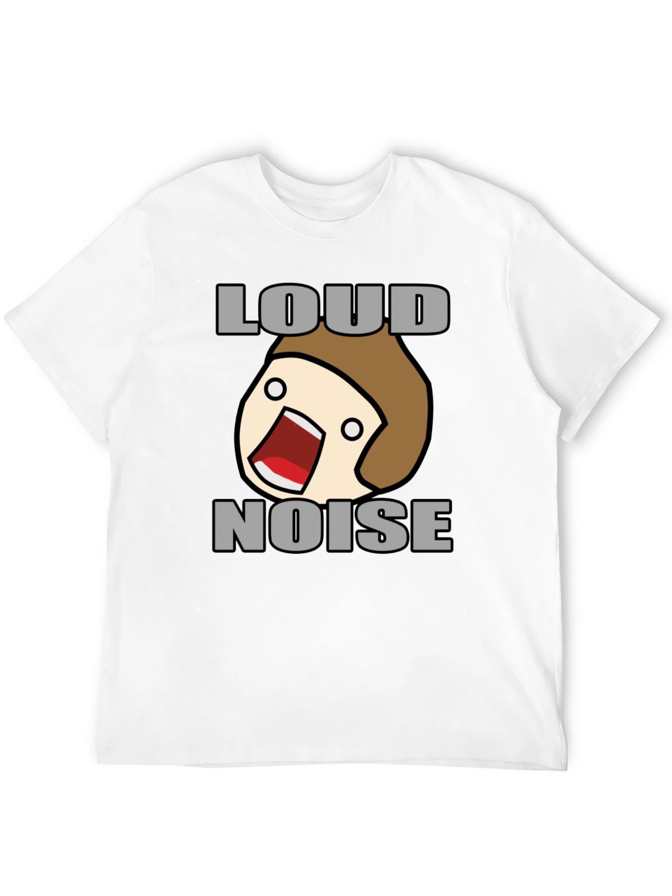 Loud Noise Graphic Tee - Funny Cartoon Shirt