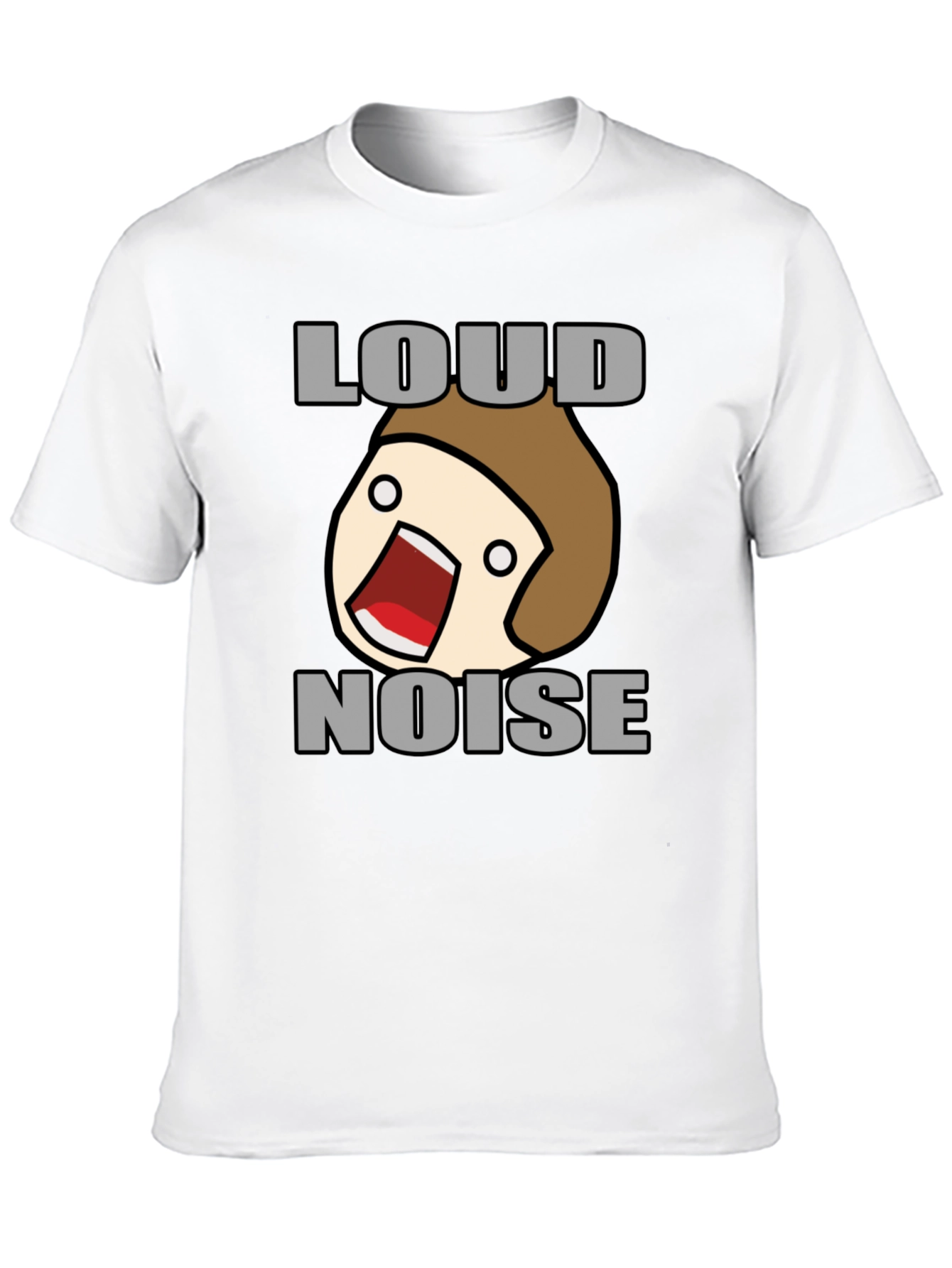 Loud Noise Graphic Tee - Funny Cartoon Shirt