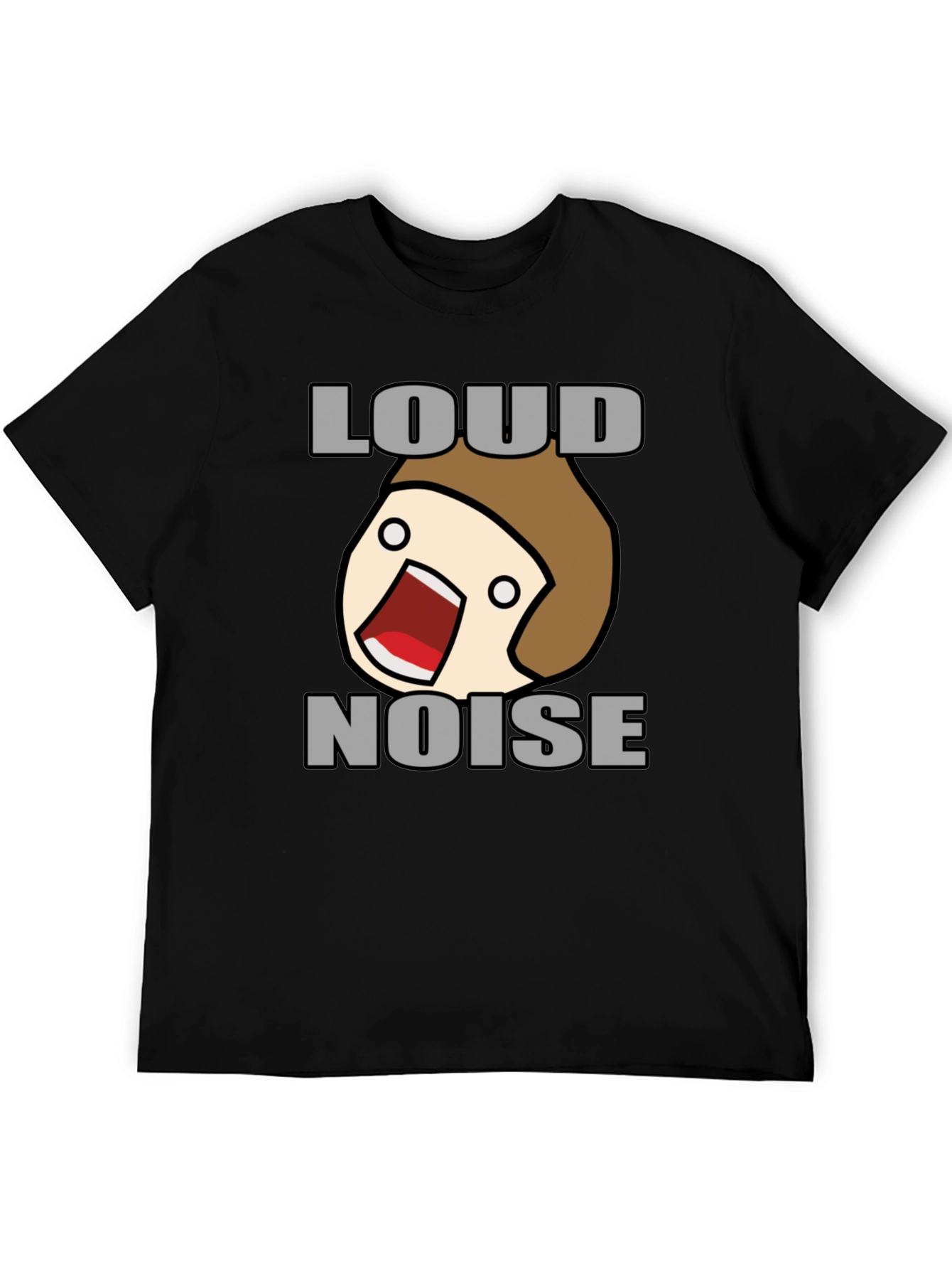 Loud Noise Graphic Tee - Funny Cartoon Shirt