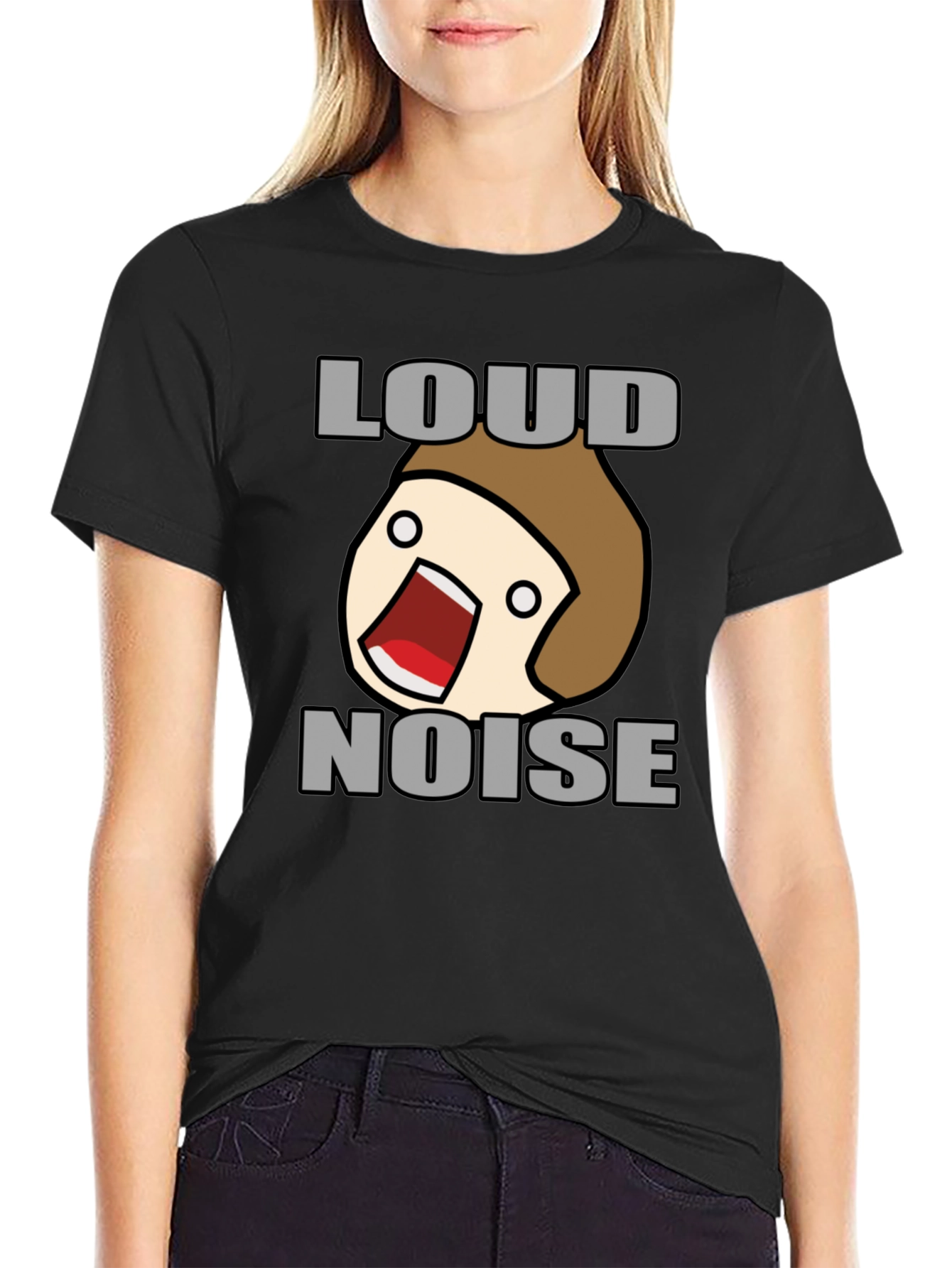 Loud Noise Graphic Tee - Funny Cartoon Shirt