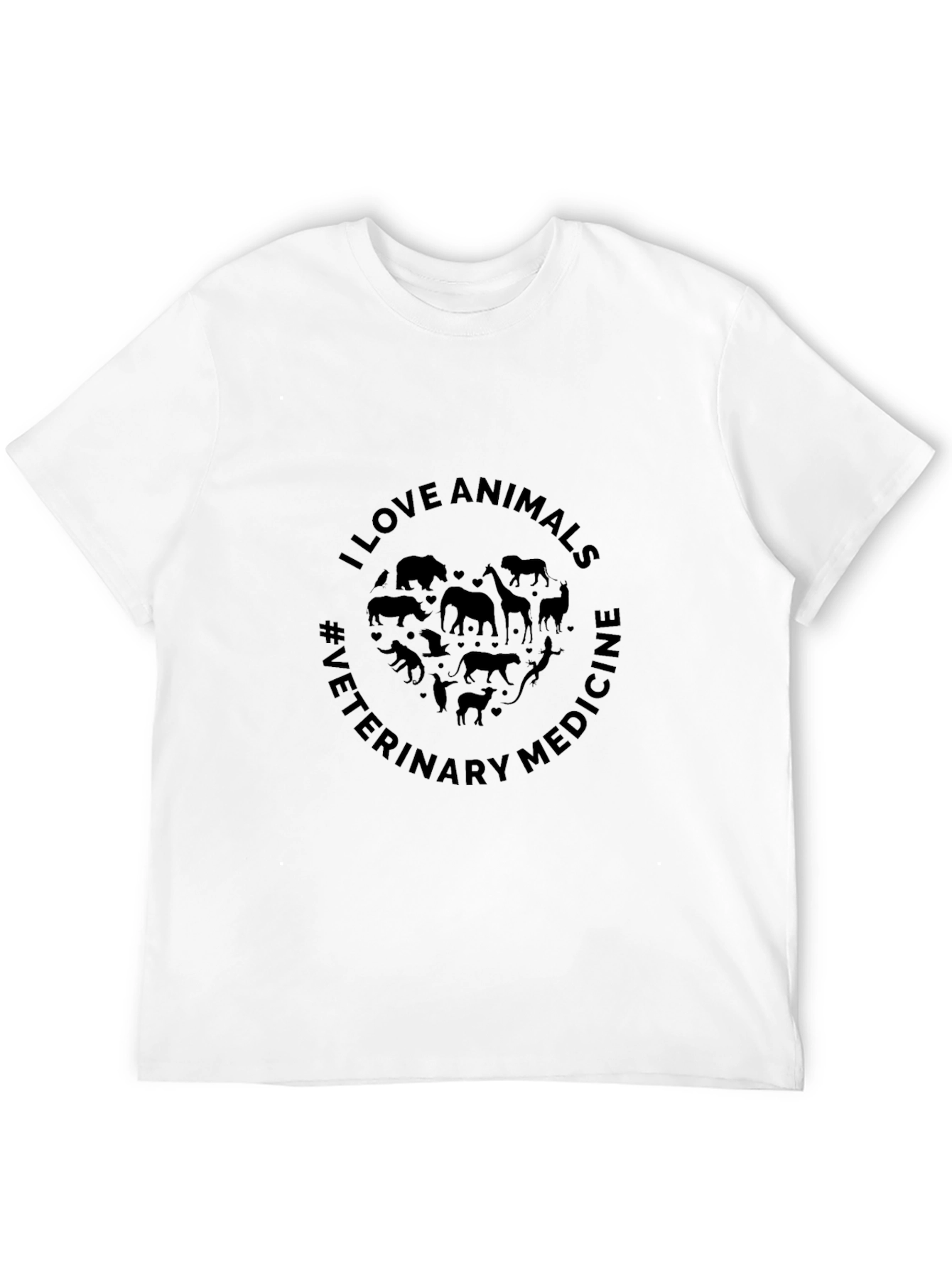 I Love Animals Veterinary Medicine T-Shirt