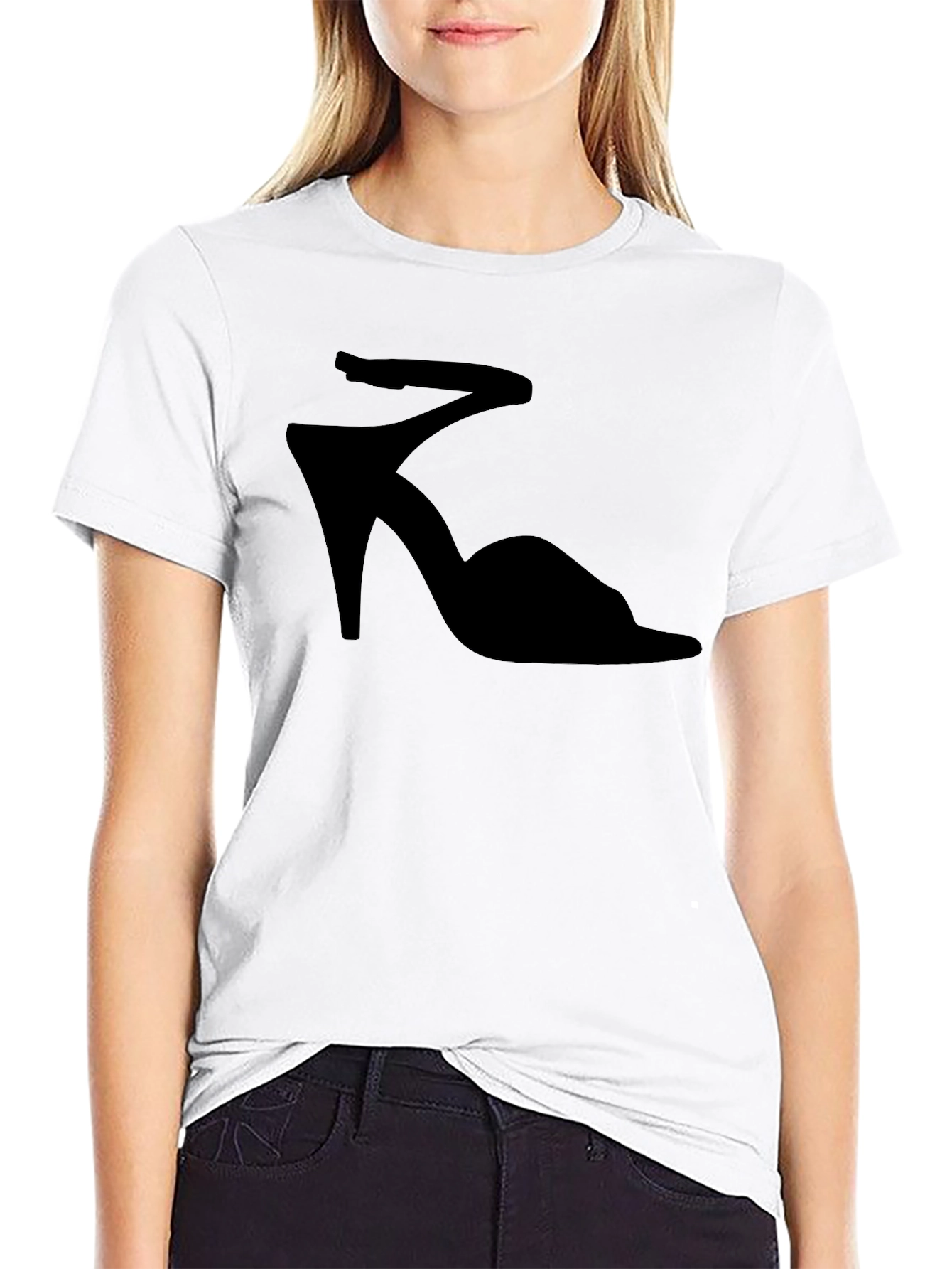 Black Heel T-Shirt - Stylish Fashion Tee