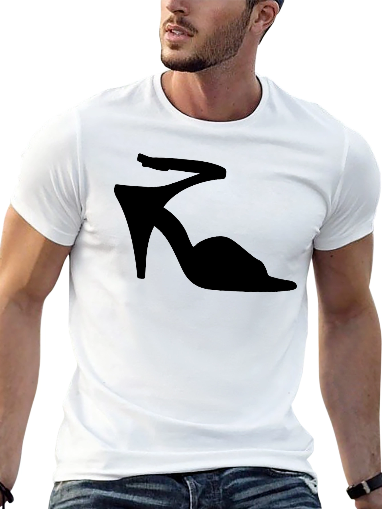 Black Heel T-Shirt - Stylish Fashion Tee