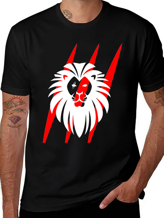 Bold Lion Graphic Tee - Statement Style