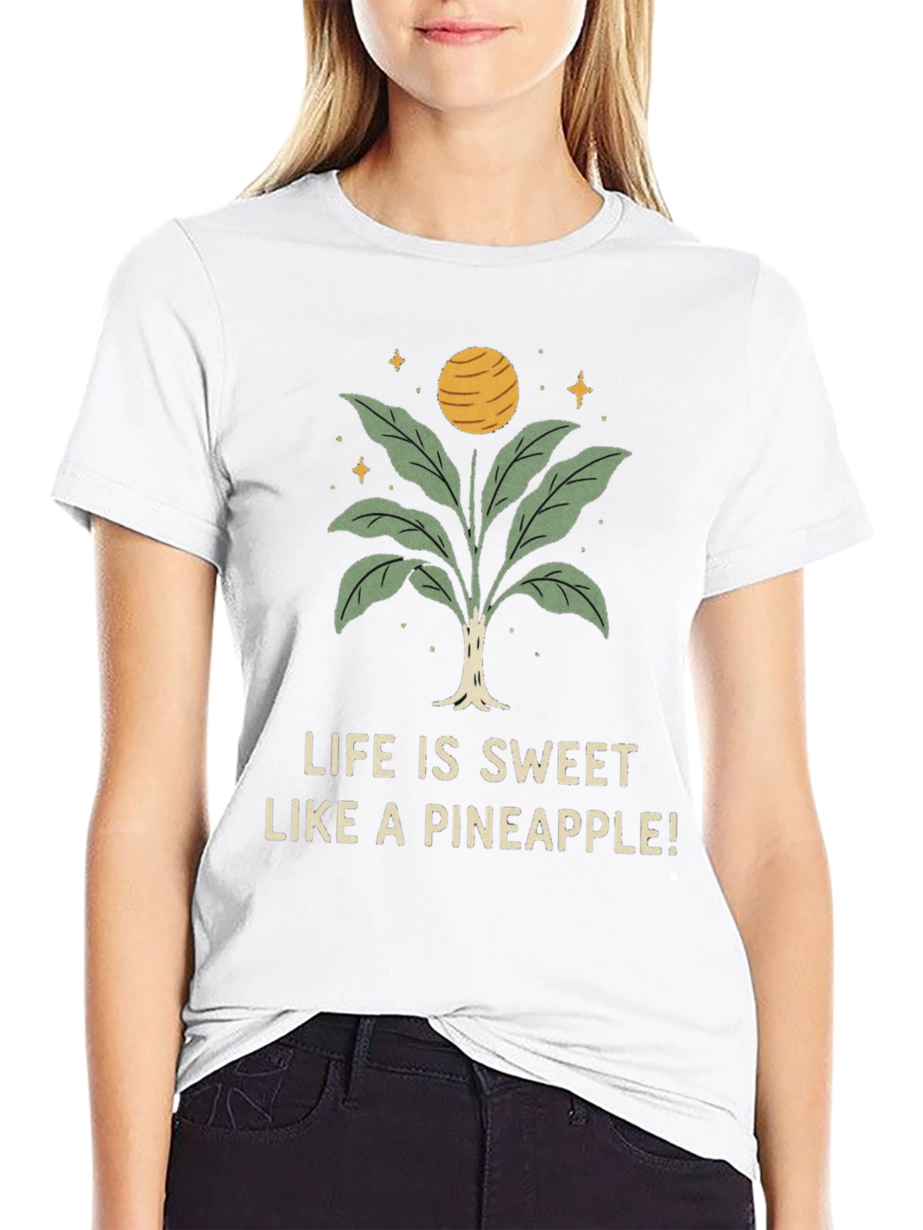 Life is Sweet Pineapple Graphic Tee