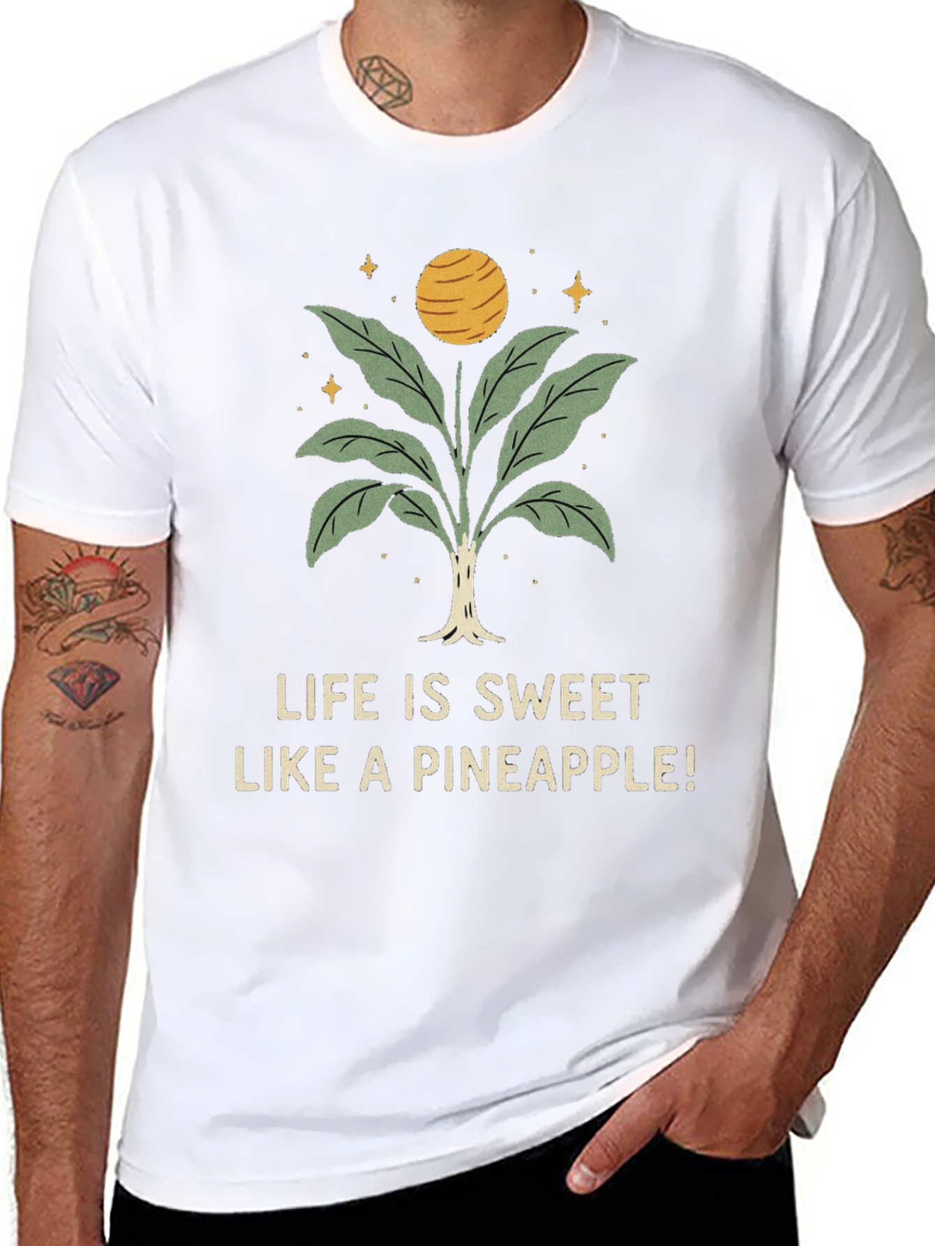 Life is Sweet Pineapple Graphic Tee