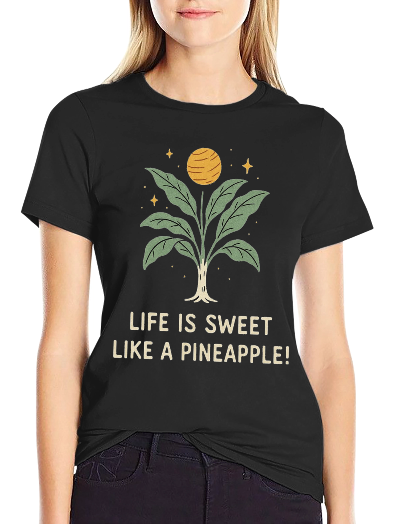 Life is Sweet Pineapple Graphic Tee